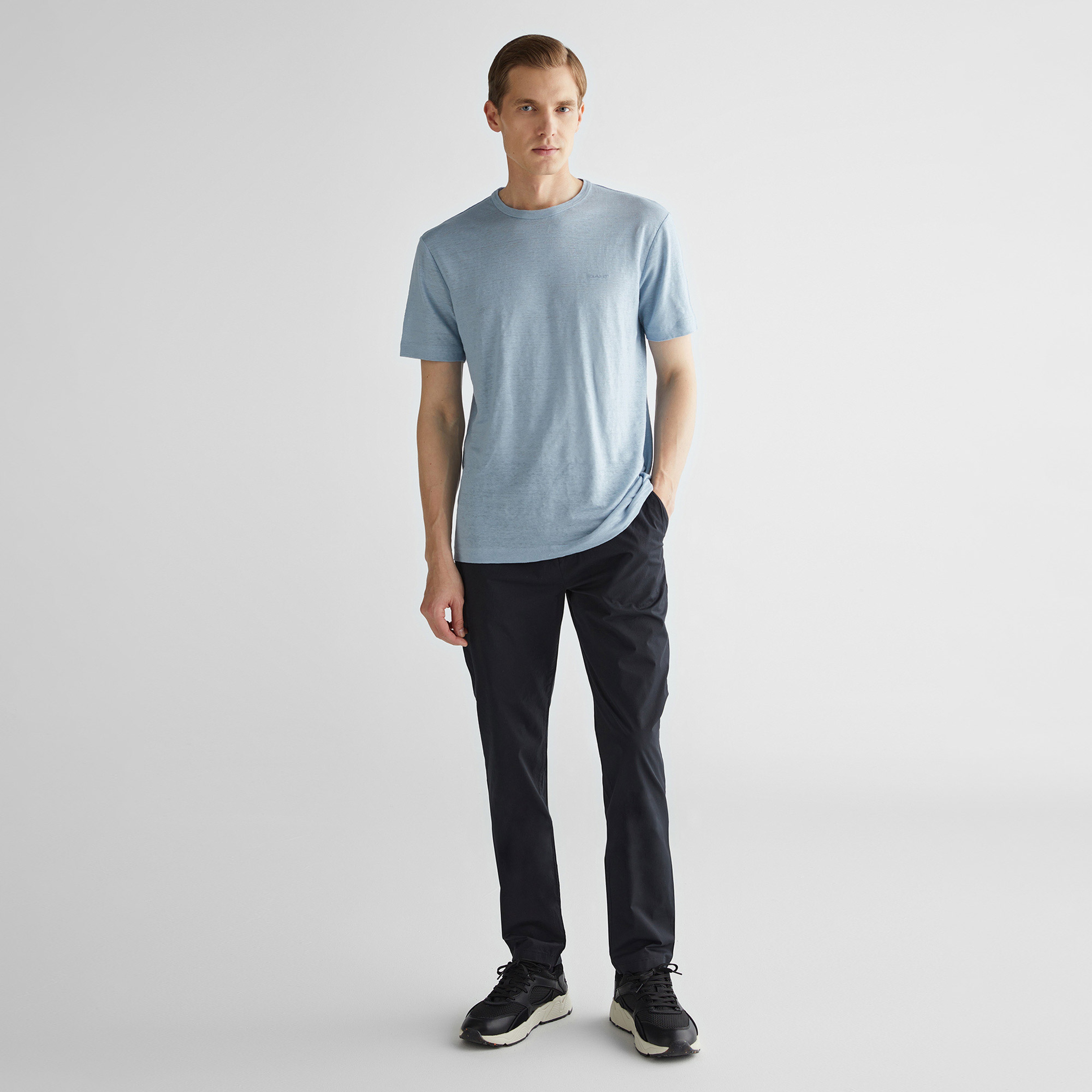 GANT Erkek Siyah Regular Fit Pantolon