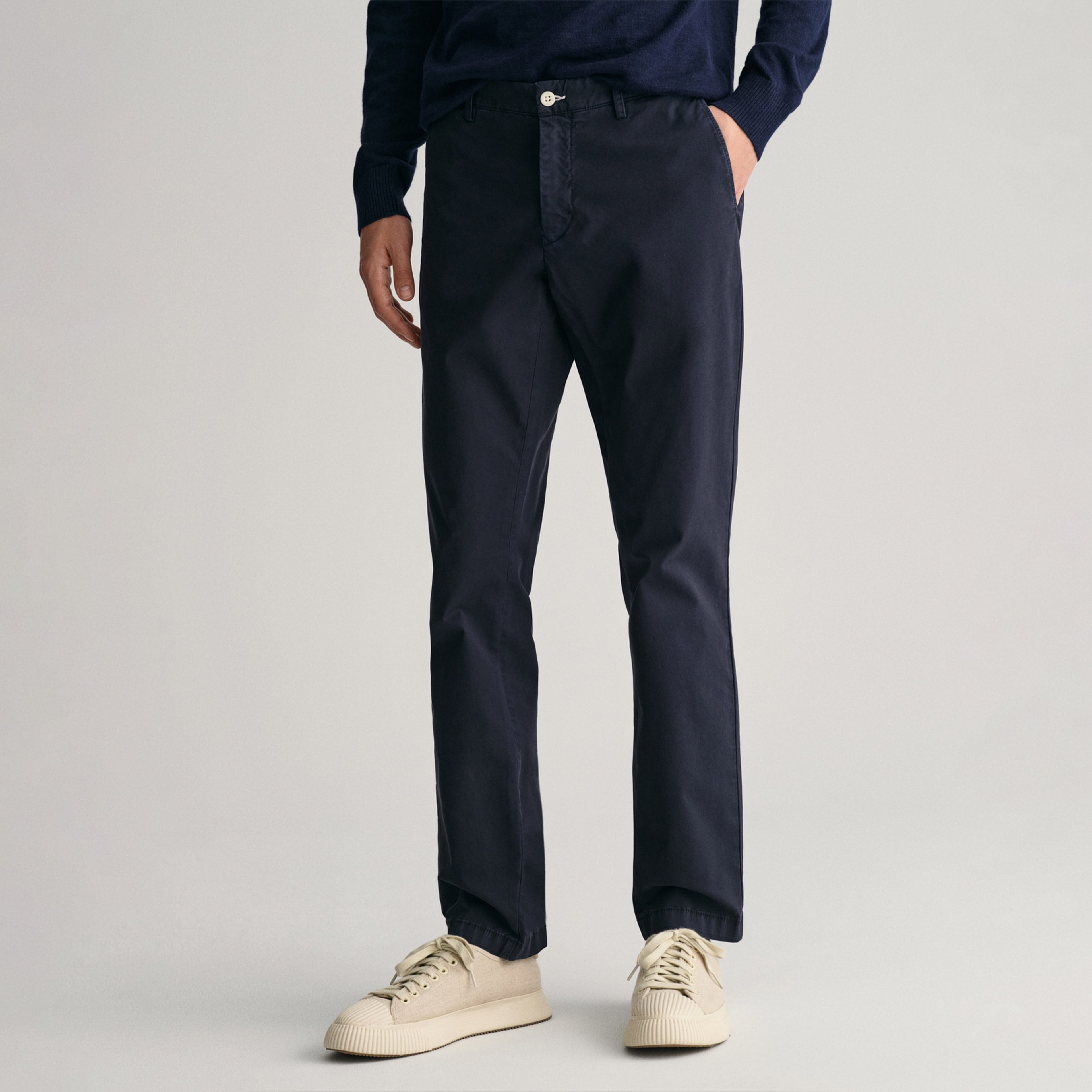 GANT Erkek Lacivert Slim Fit Pantolon