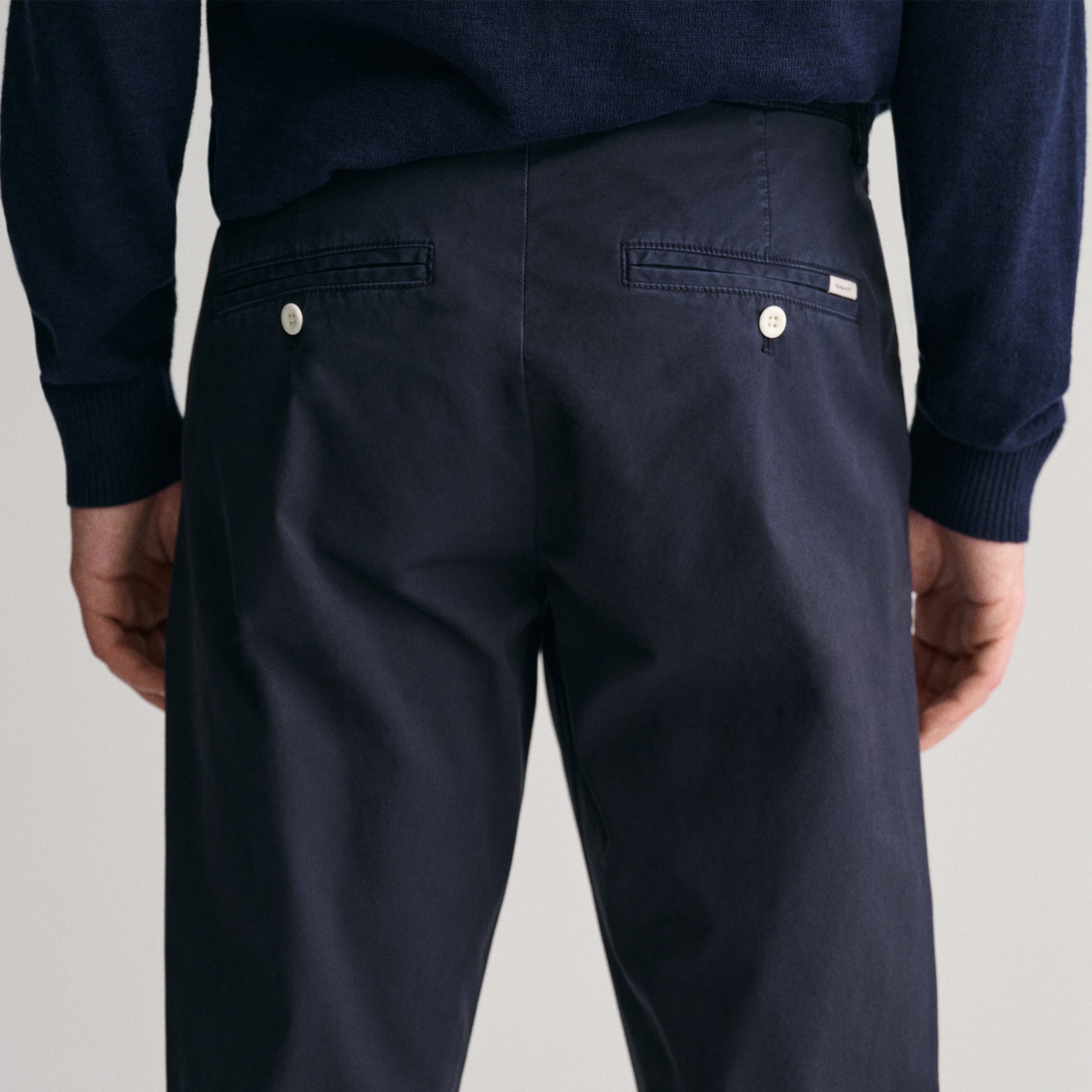 GANT Erkek Lacivert Slim Fit Pantolon