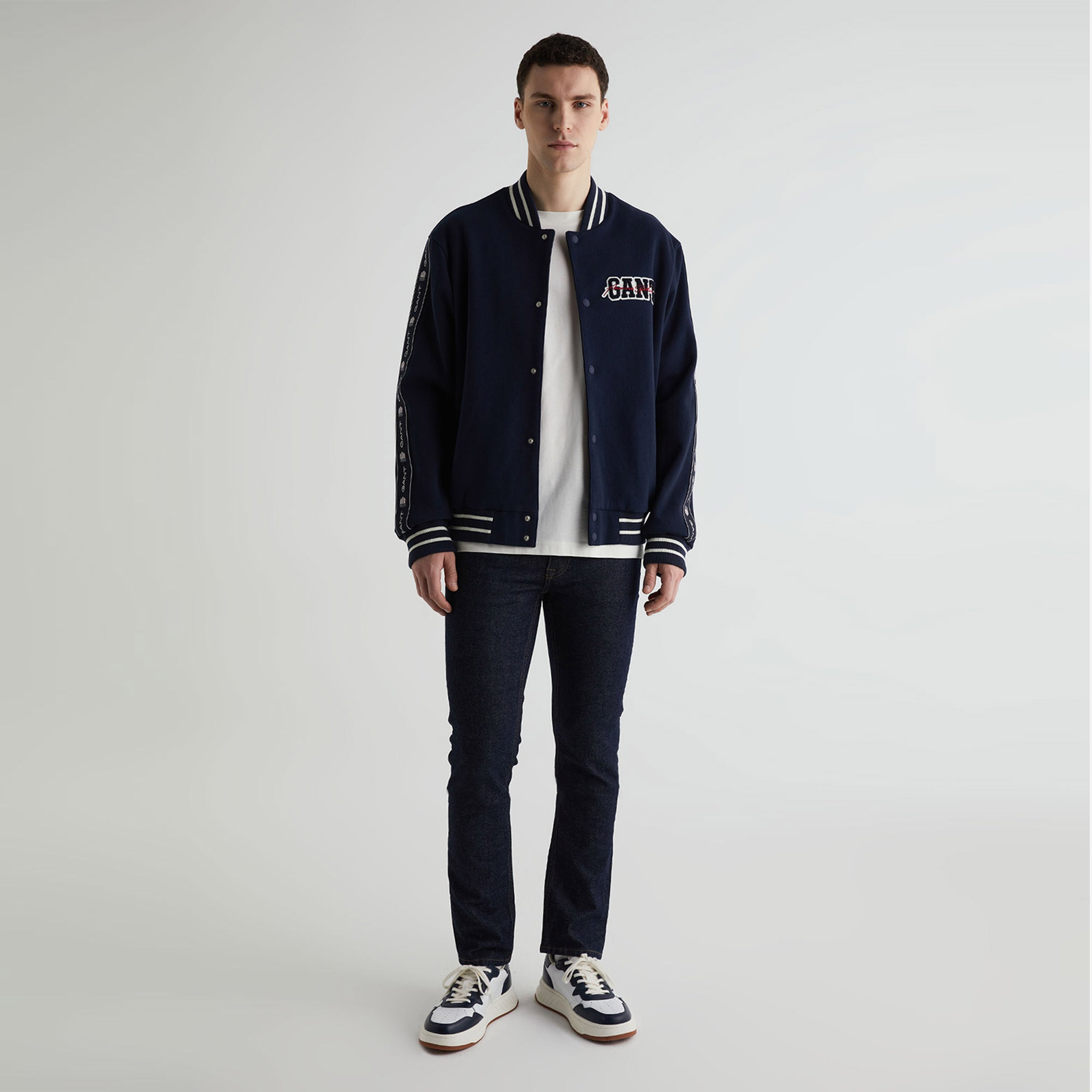 GANT Erkek Lacivert Hakim Yaka Logolu Ceket