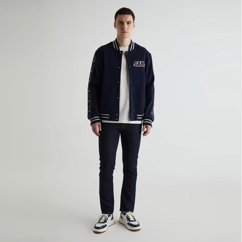 GANT Erkek Lacivert Hakim Yaka Logolu Ceket