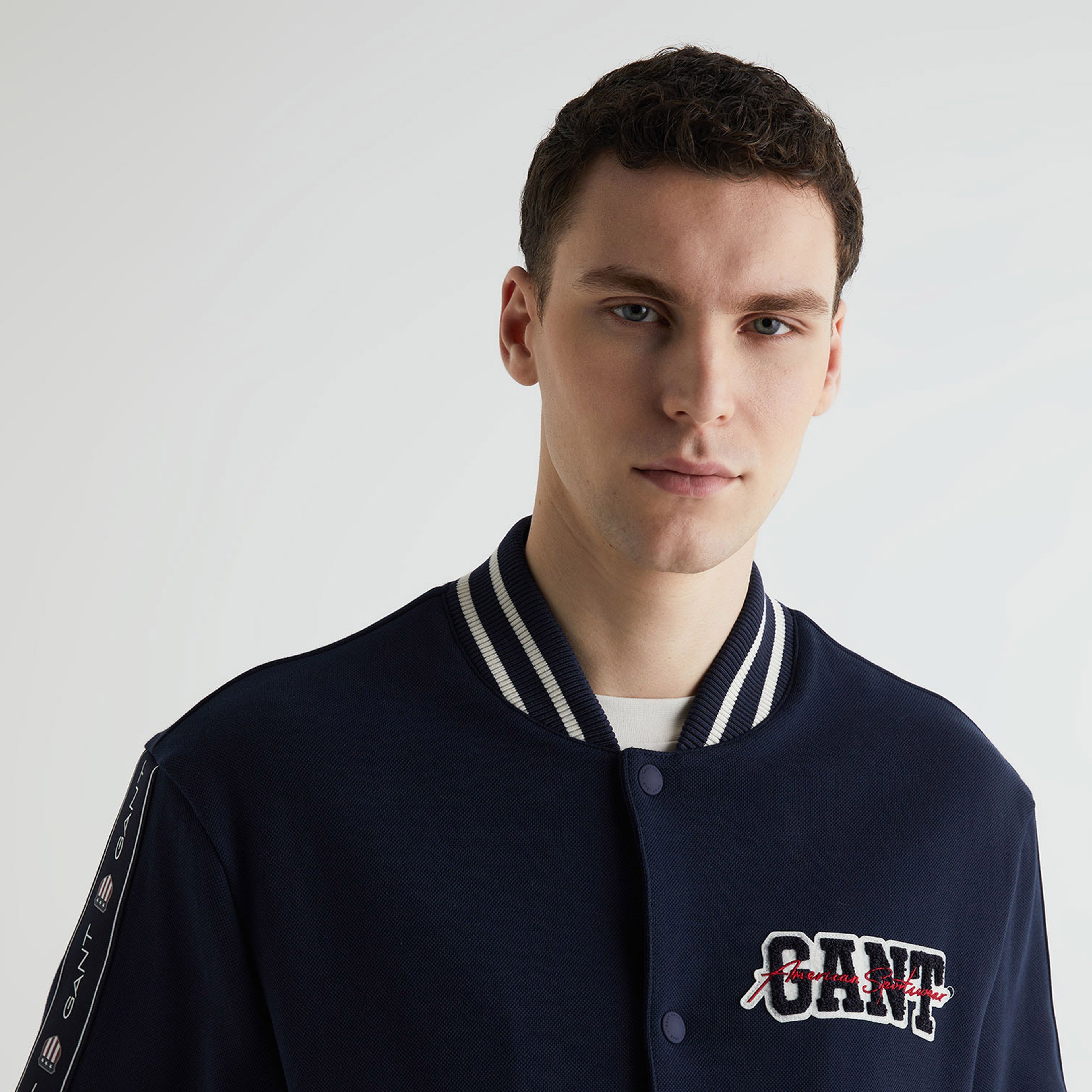 GANT Erkek Lacivert Hakim Yaka Logolu Ceket