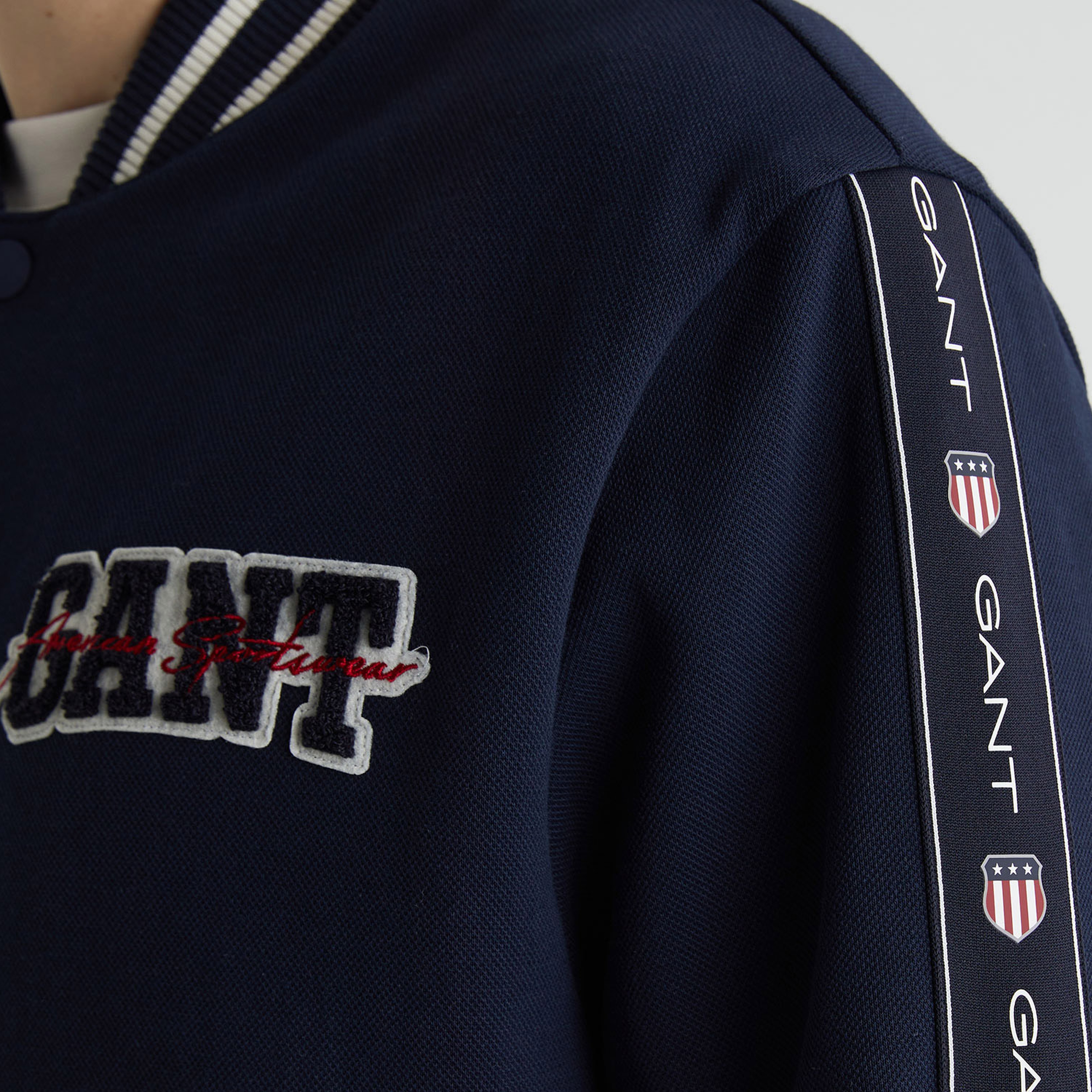 GANT Erkek Lacivert Hakim Yaka Logolu Ceket