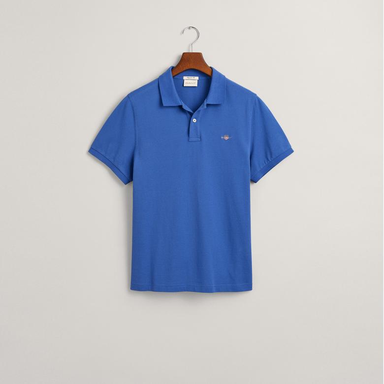 GANT Erkek Mavi Regular Fit Polo