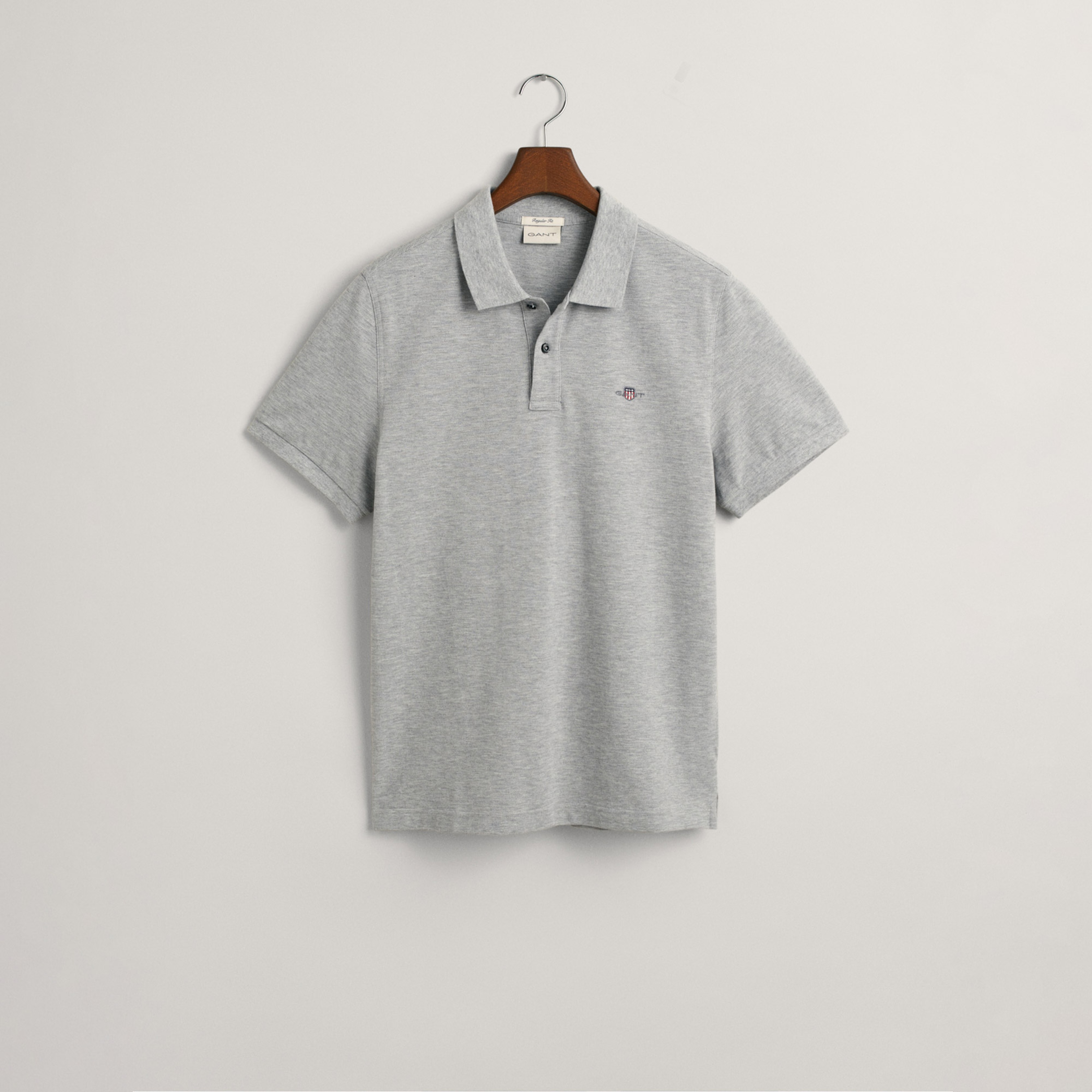 GANT Erkek Gri Regular Fit Polo