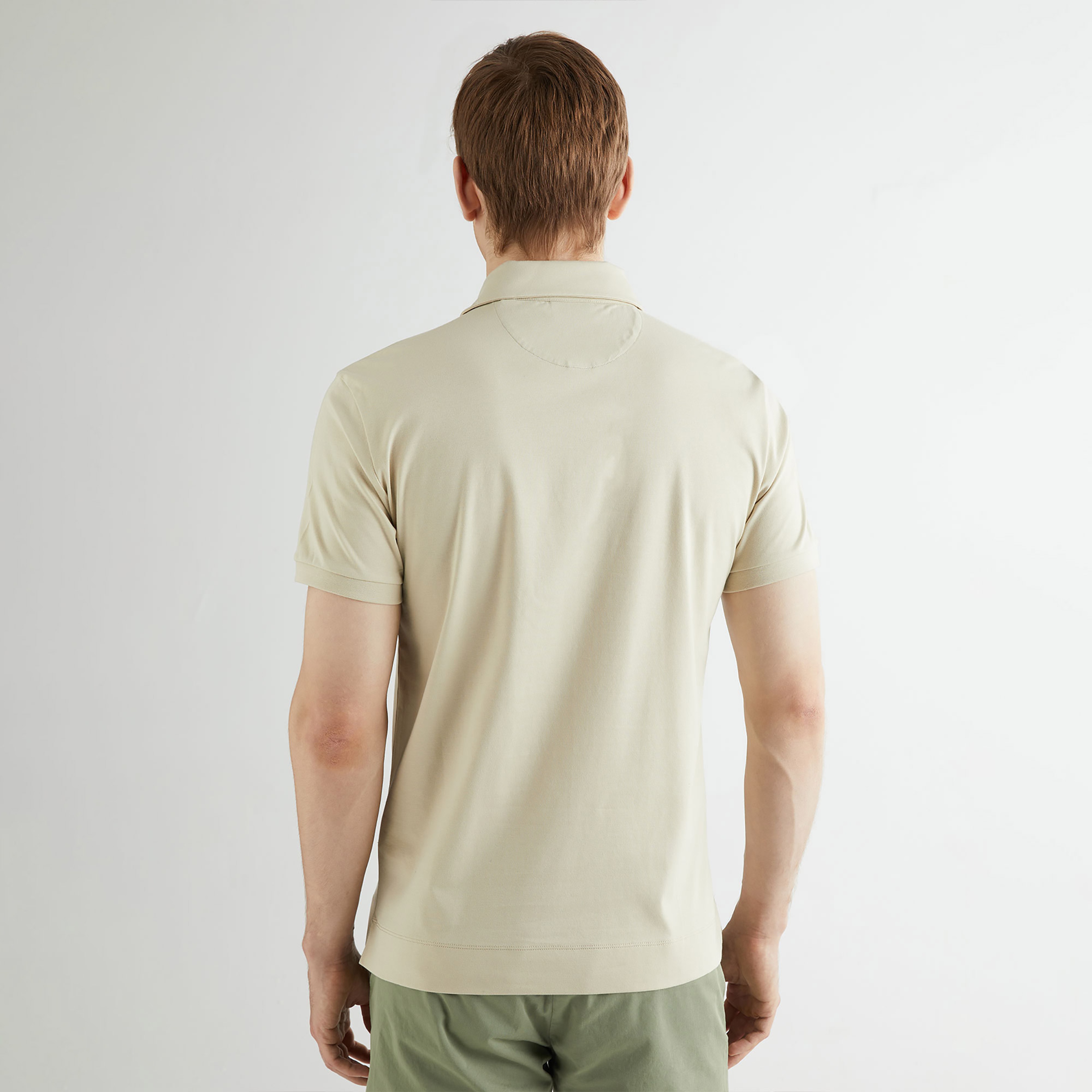 GANT Erkek Bej Slim Fit Logolu Polo