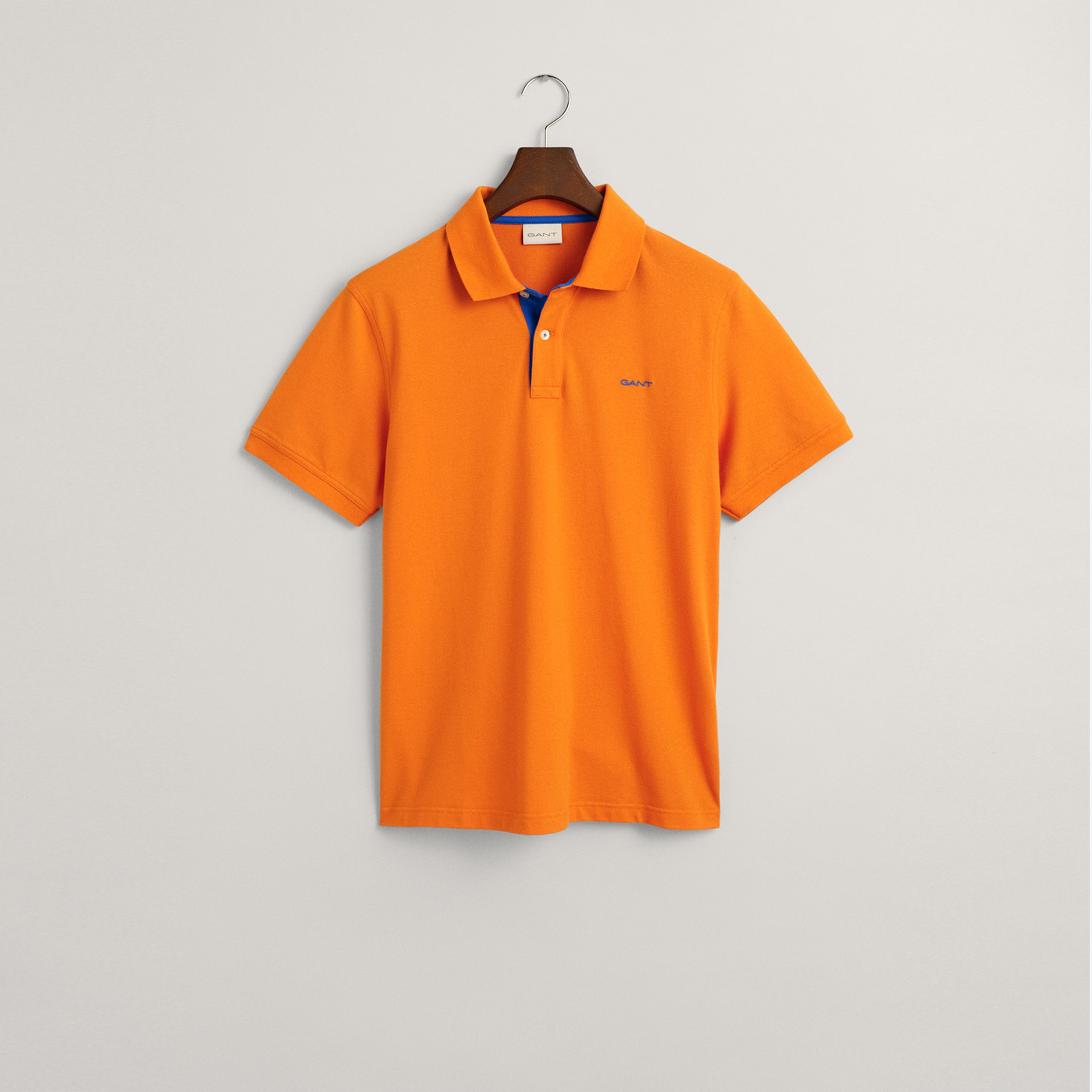 GANT Erkek Turuncu Regular Fit Polo Yaka T-Shirt