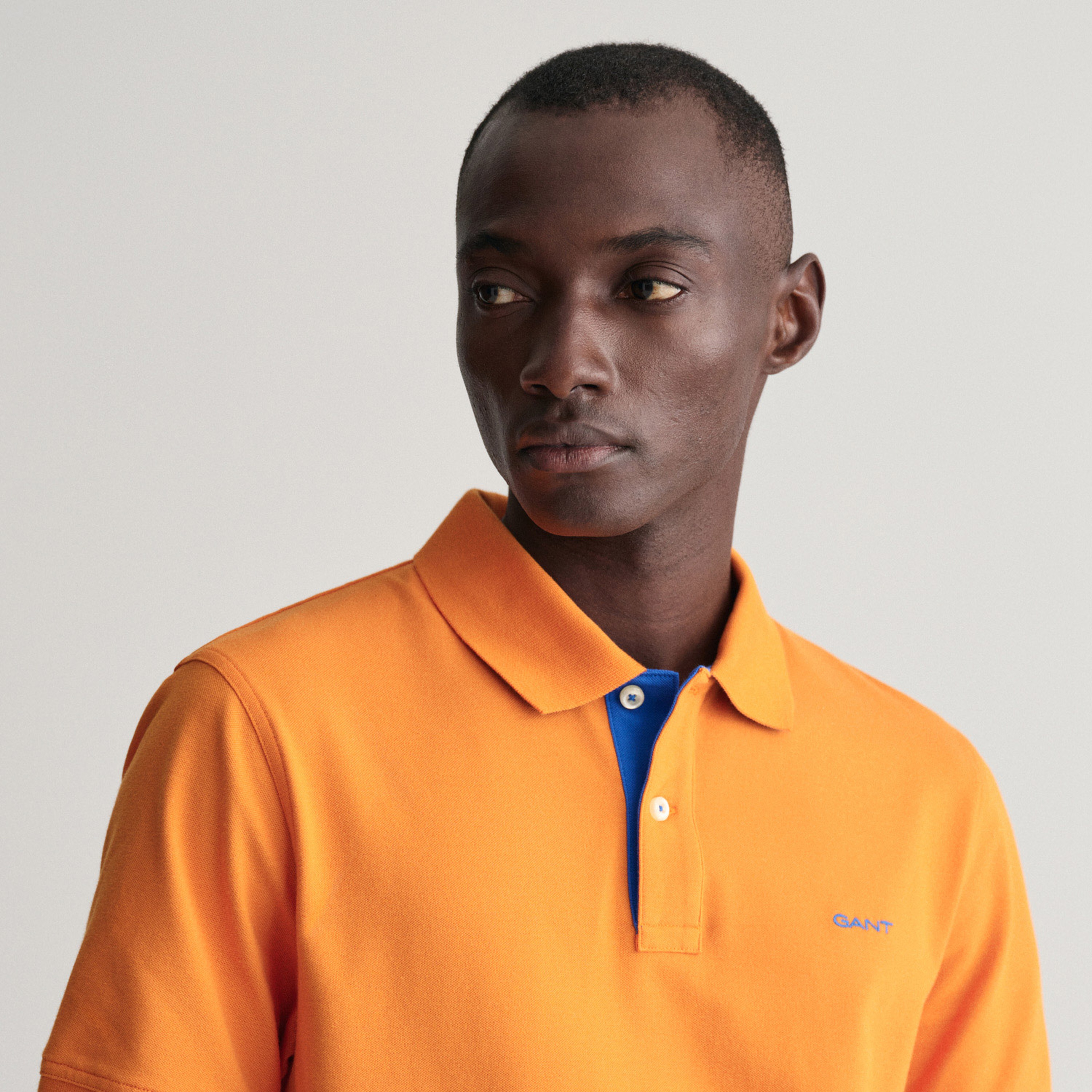GANT Erkek Turuncu Regular Fit Polo Yaka T-Shirt