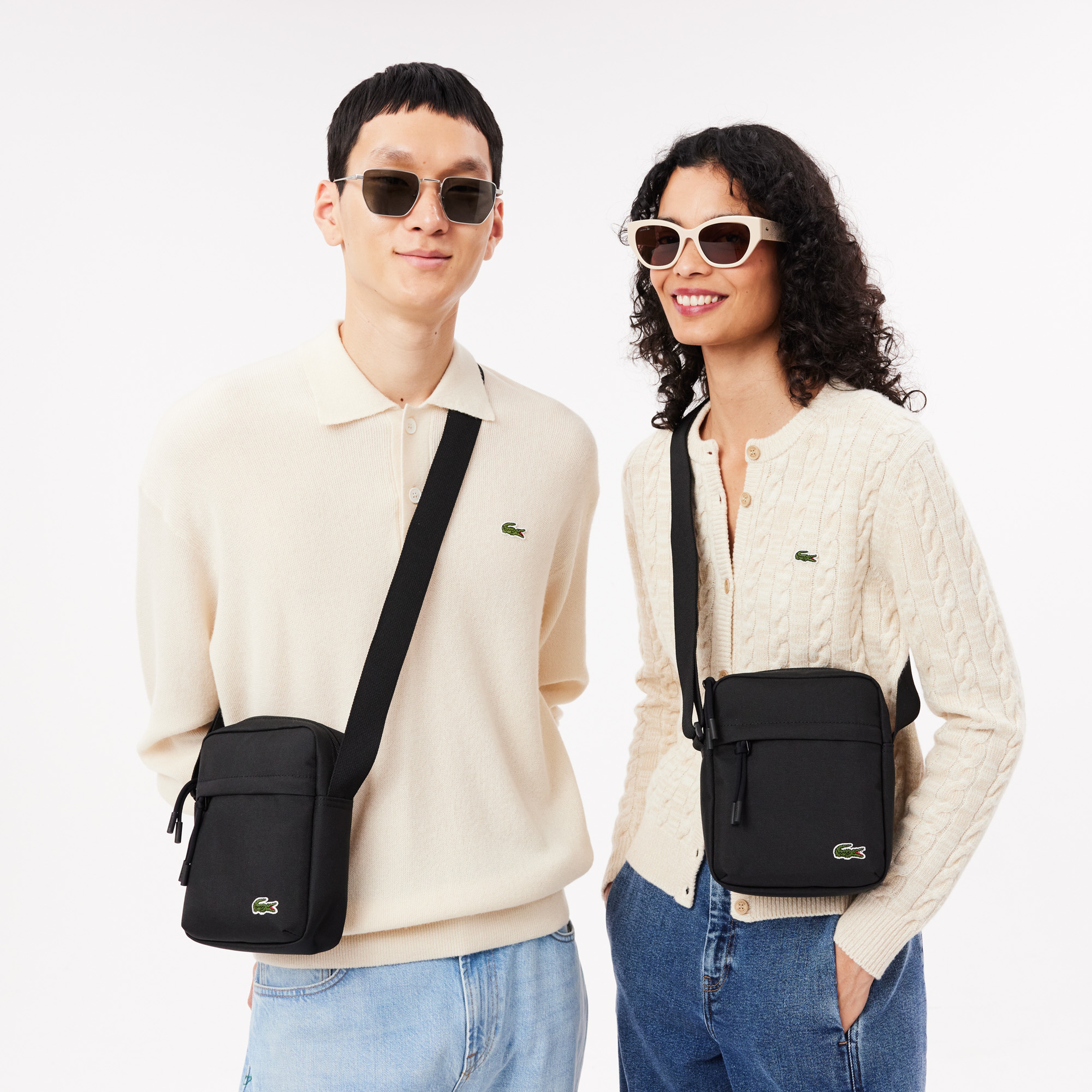Lacoste Neocroc Unisex Siyah Postacı Çantası