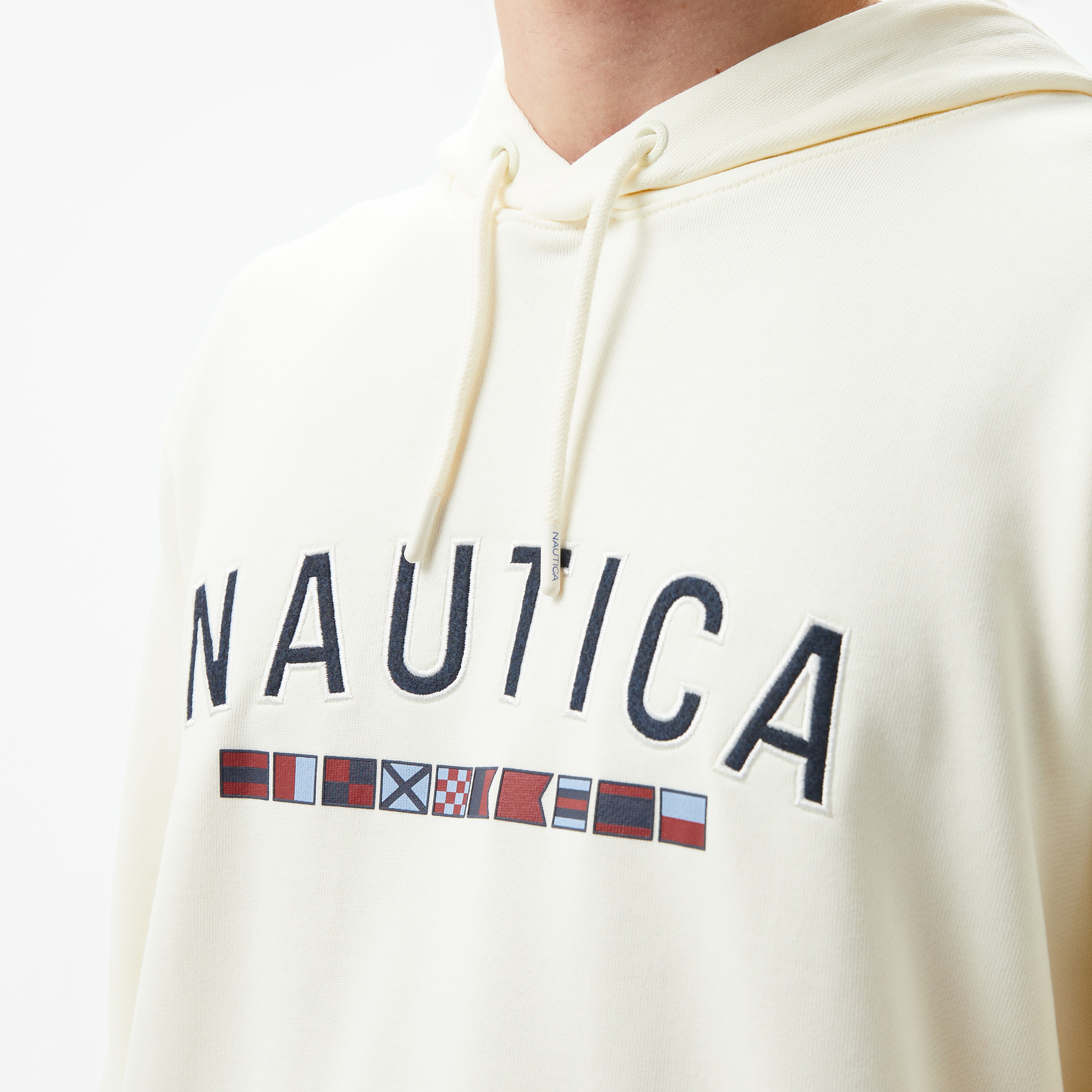 Nautica Erkek Beyaz Regular Fit Sweatshirt