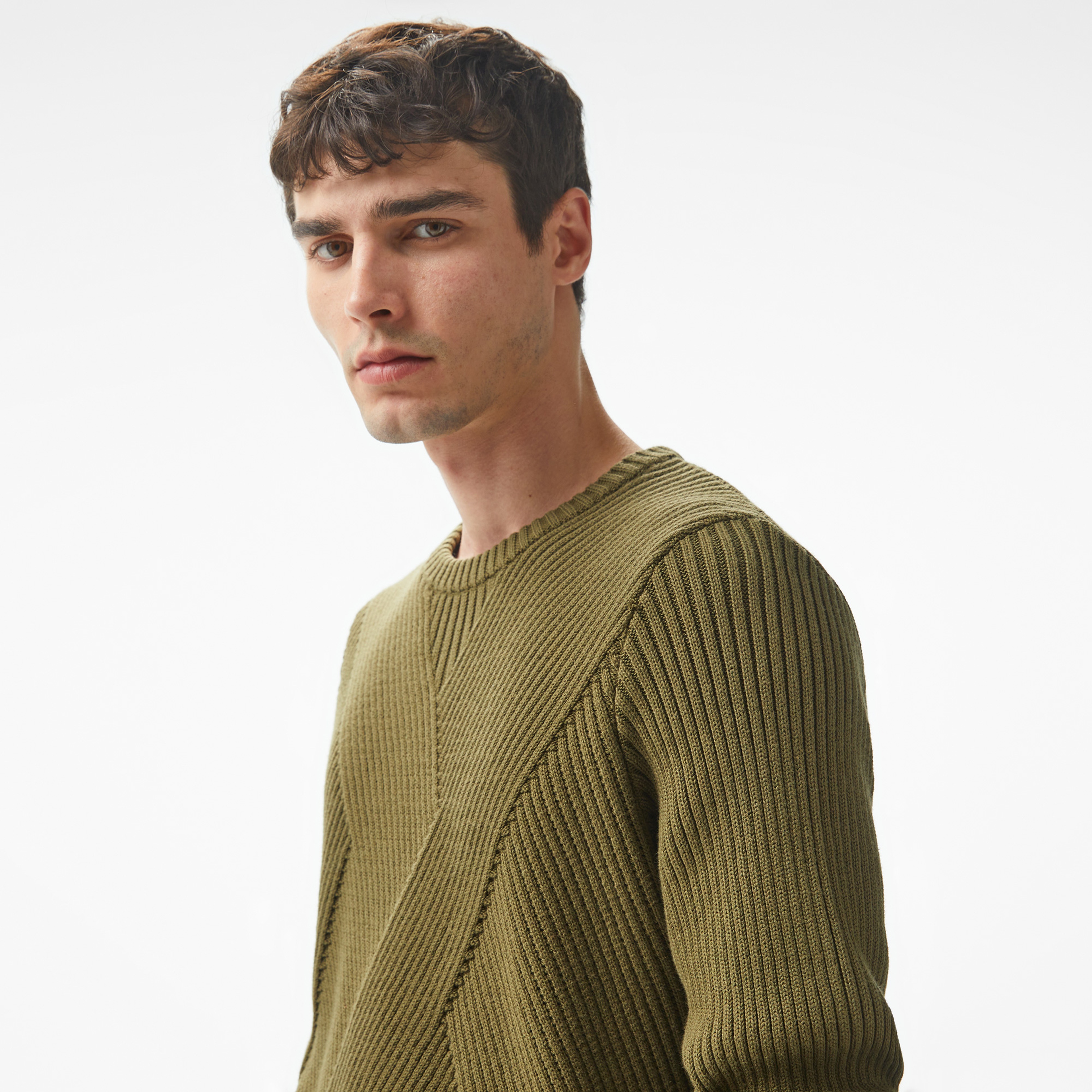 Nautica Erkek Haki Regular Fit Kazak