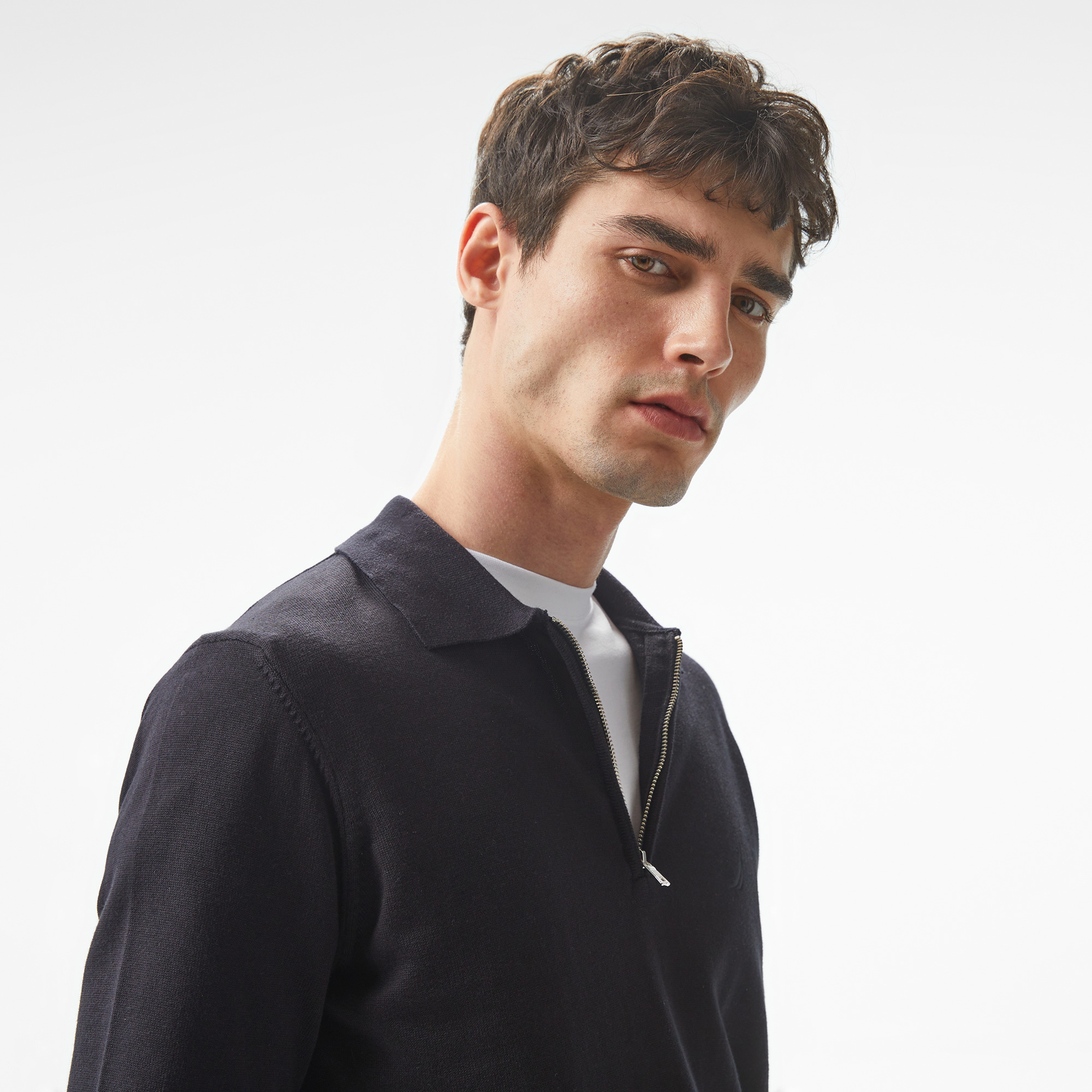 Nautica Erkek Siyah Regular Fit Kazak