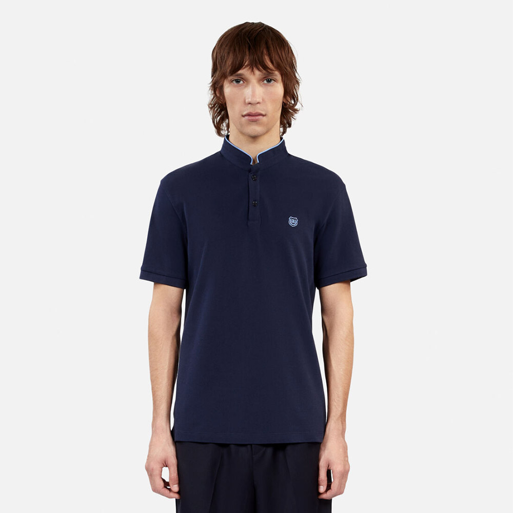 ERKEK MAVİ SLIM FIT POLO T-SHIRT