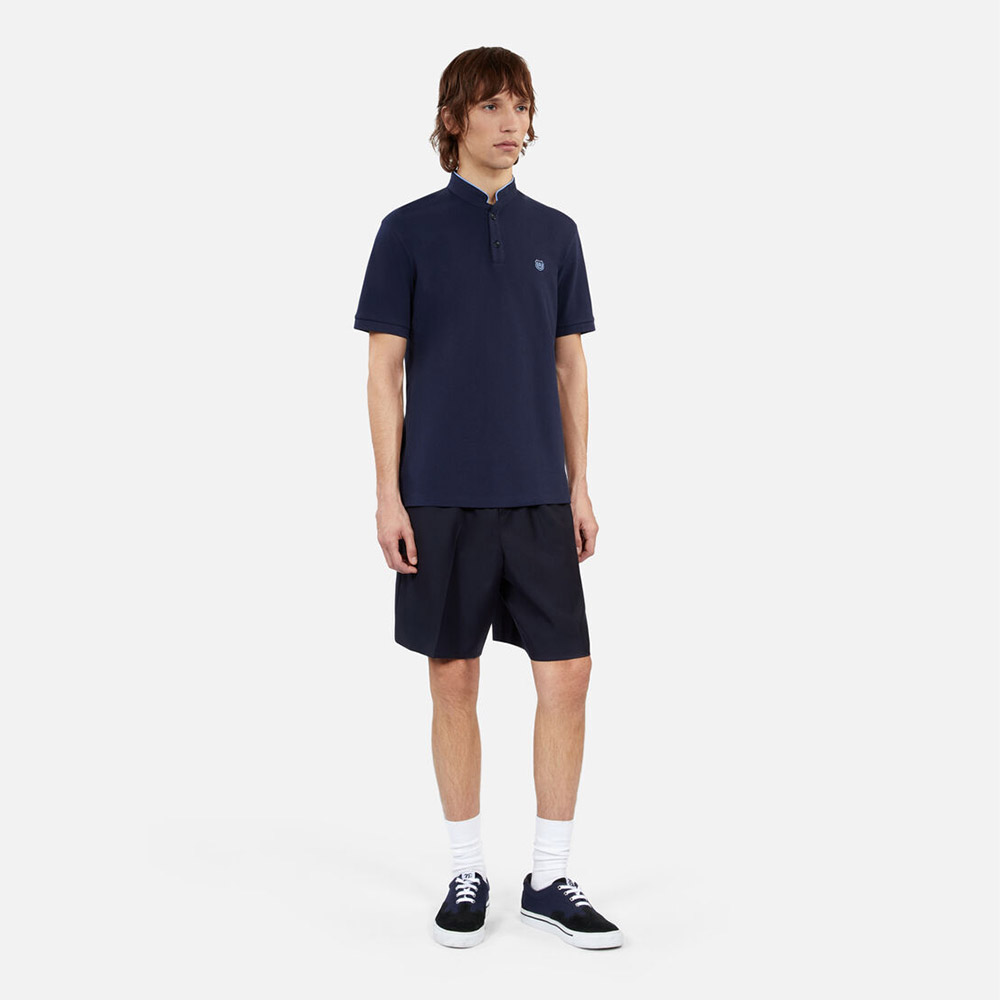 ERKEK MAVİ SLIM FIT POLO T-SHIRT