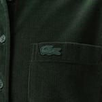 Kadın Relaxed Fit Koyu Yeşil Gömlek