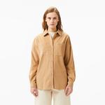 Kadın Relaxed Fit Kahverengi Gömlek