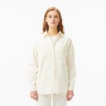 Kadın Relaxed Fit Krem Gömlek