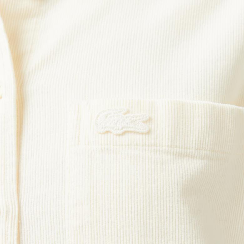 Kadın Relaxed Fit Krem Gömlek