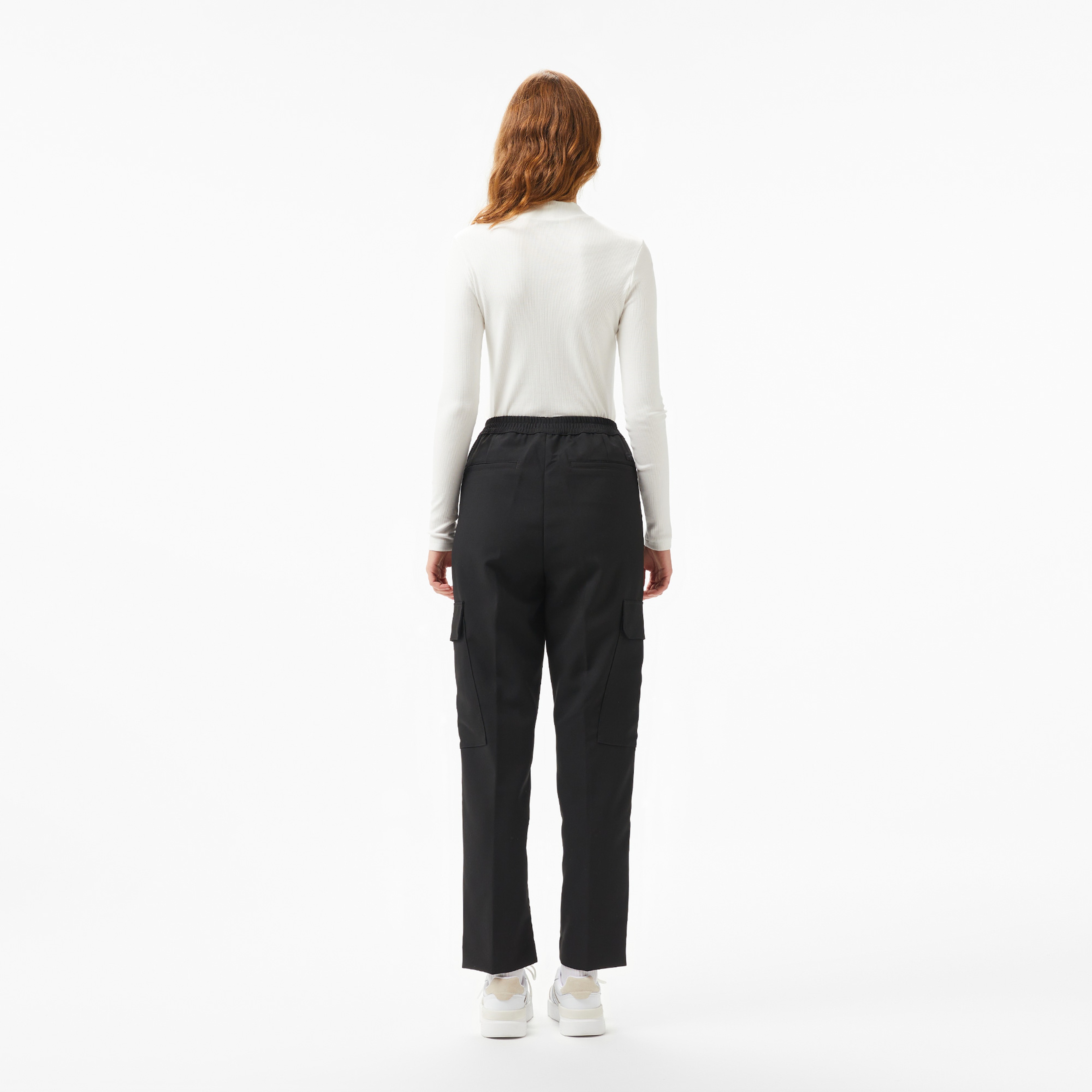 Kadın Regular Fit Siyah Pantolon