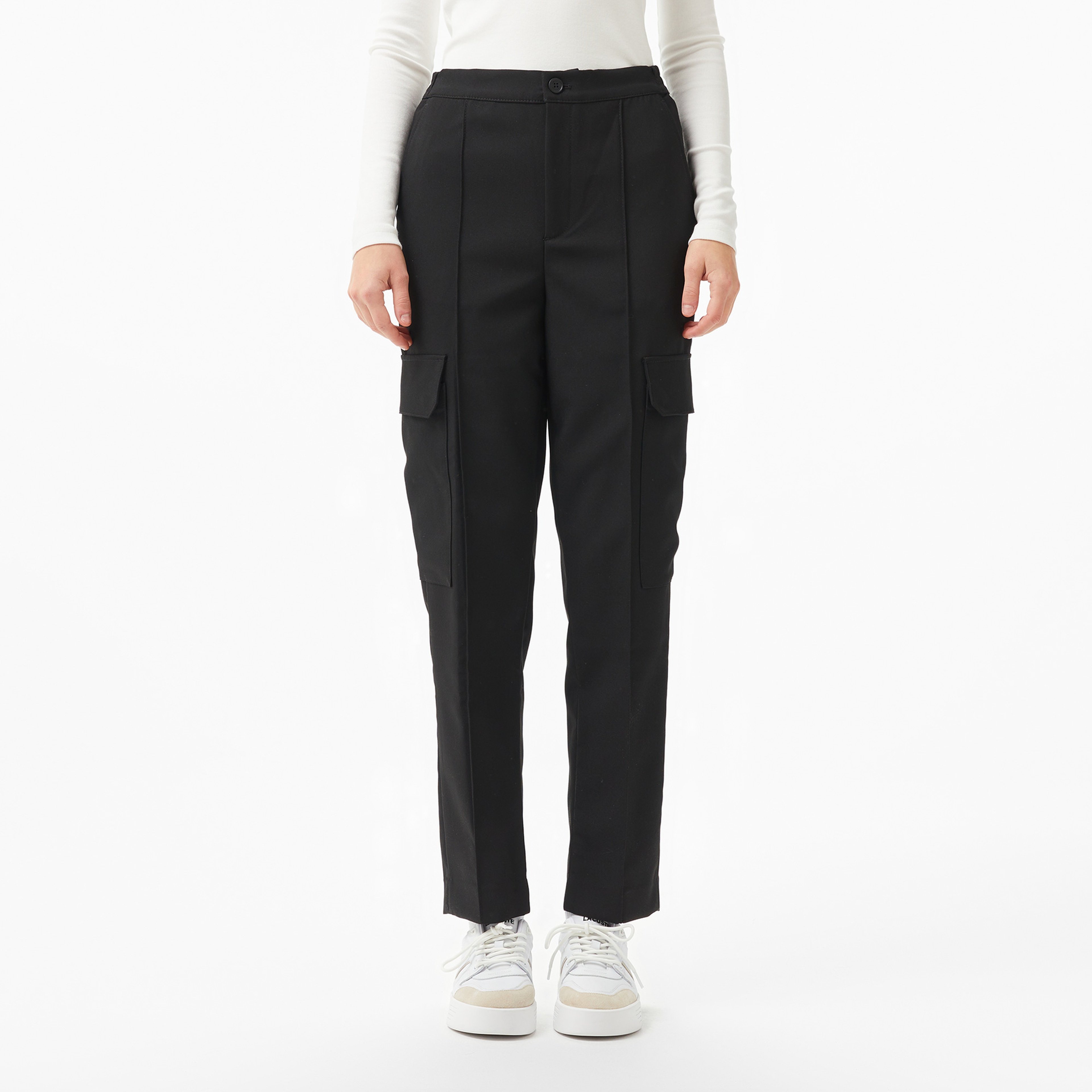 Kadın Regular Fit Siyah Pantolon