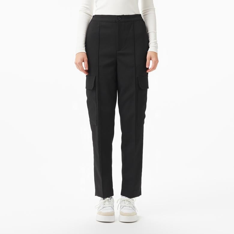 Kadın Regular Fit Siyah Pantolon