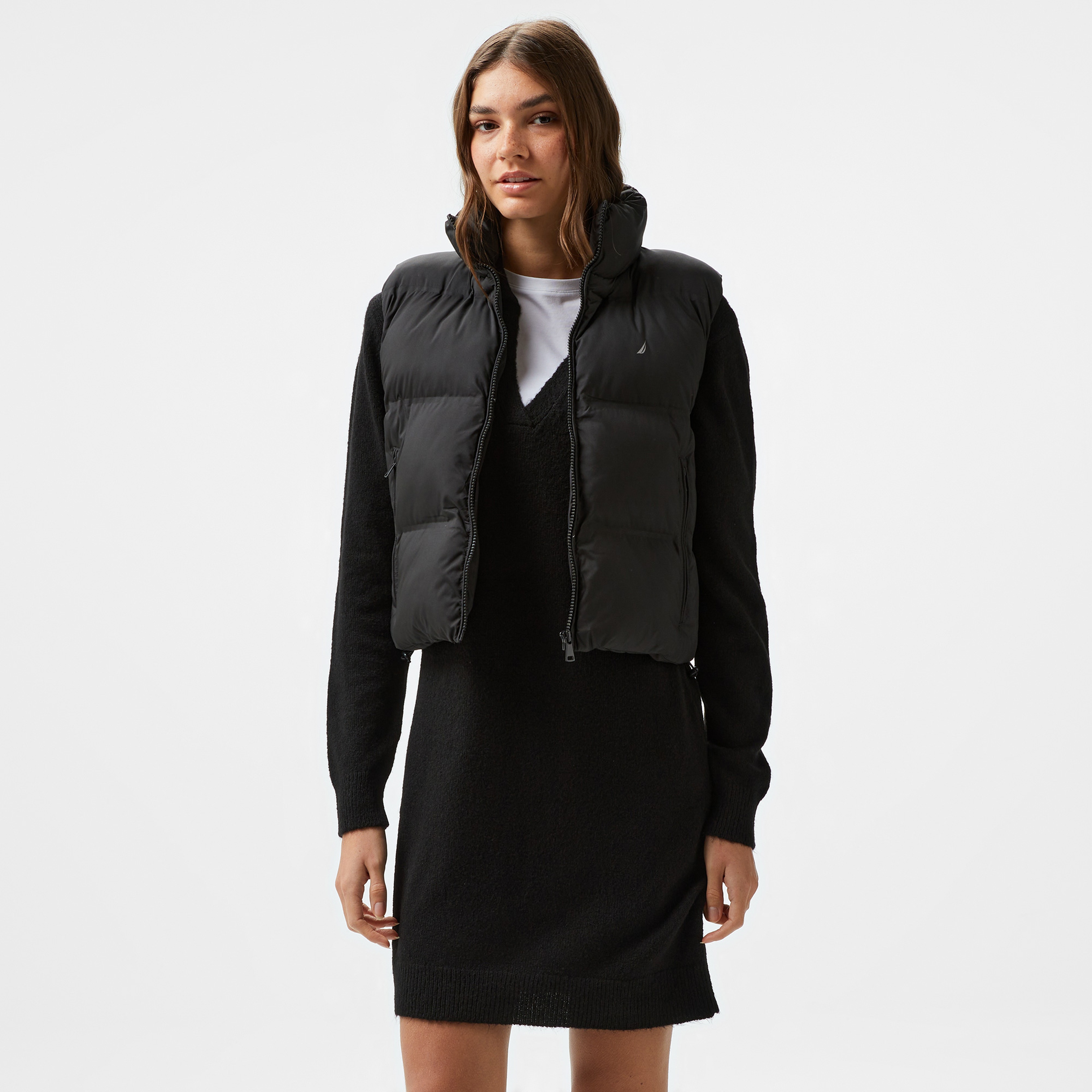 Nautica Kadın Siyah Şişme Yelek