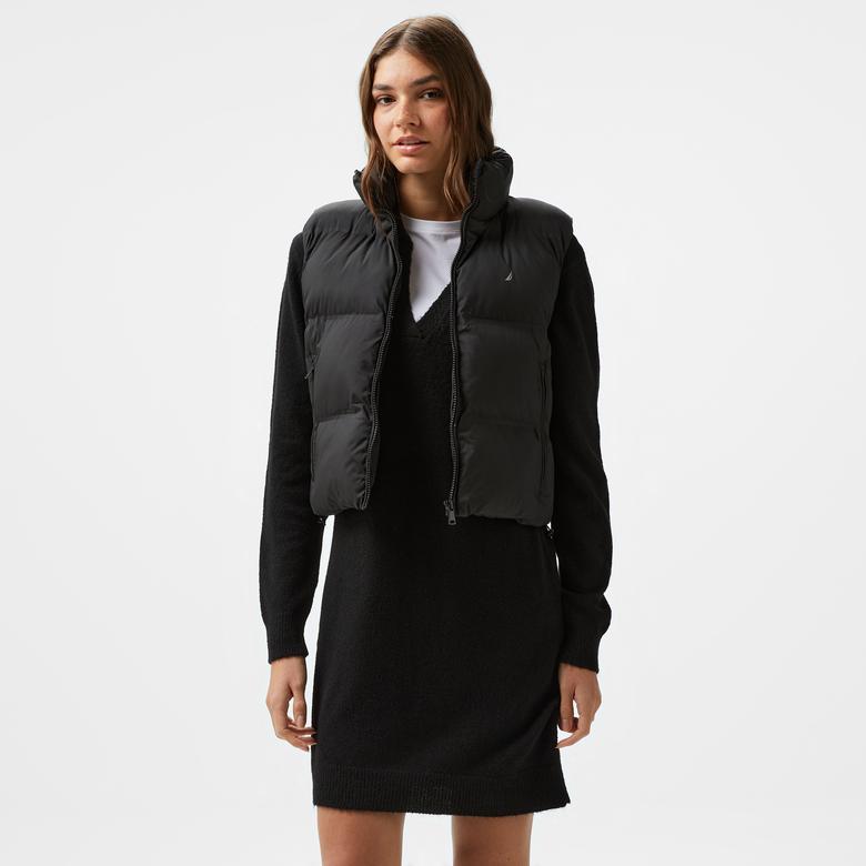 Nautica Kadın Siyah Şişme Yelek