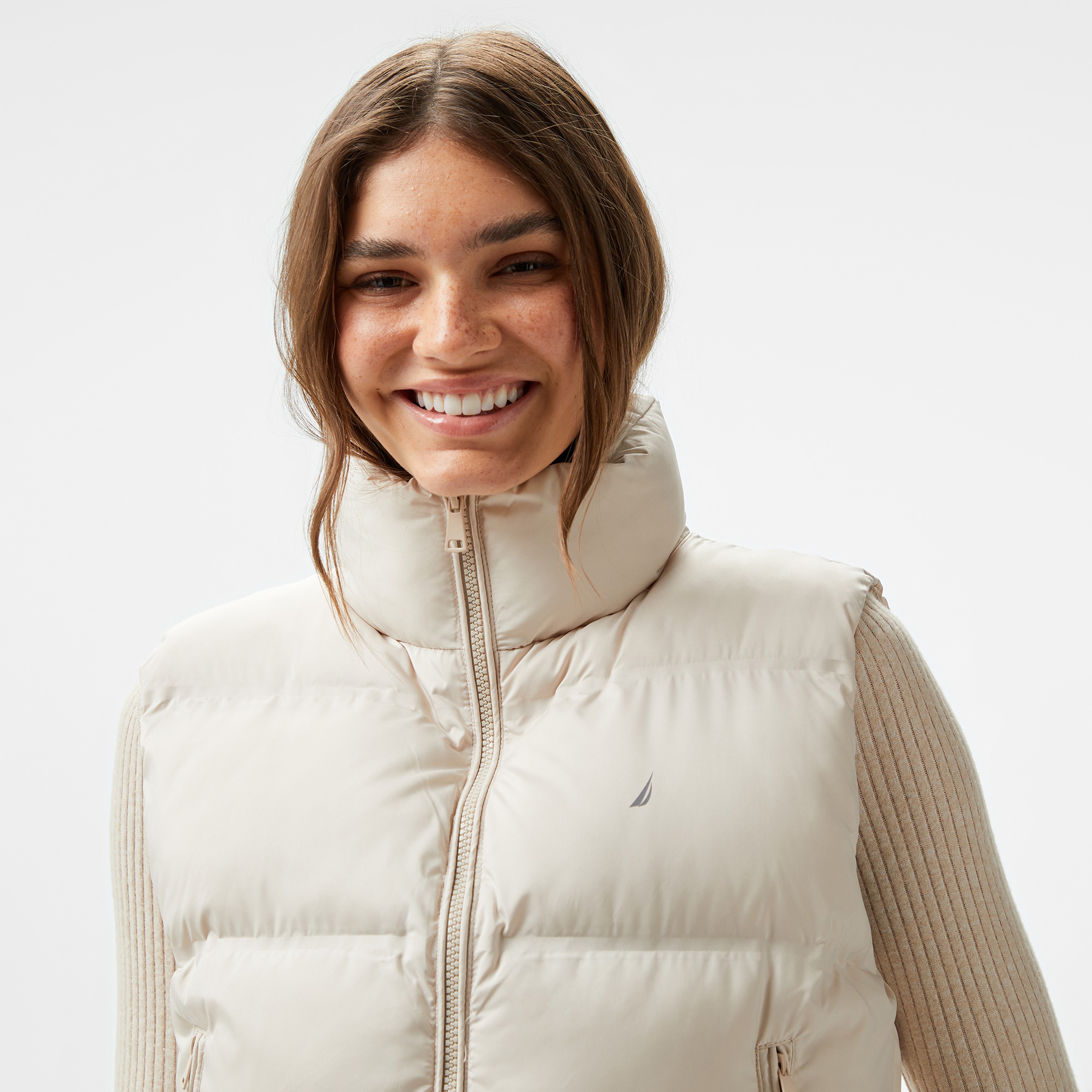 Nautica Kadın Kırık Beyaz Şişme Yelek