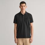 GANT Erkek Siyah Regular Fit Logolu Polo