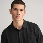 GANT Erkek Siyah Regular Fit Logolu Polo