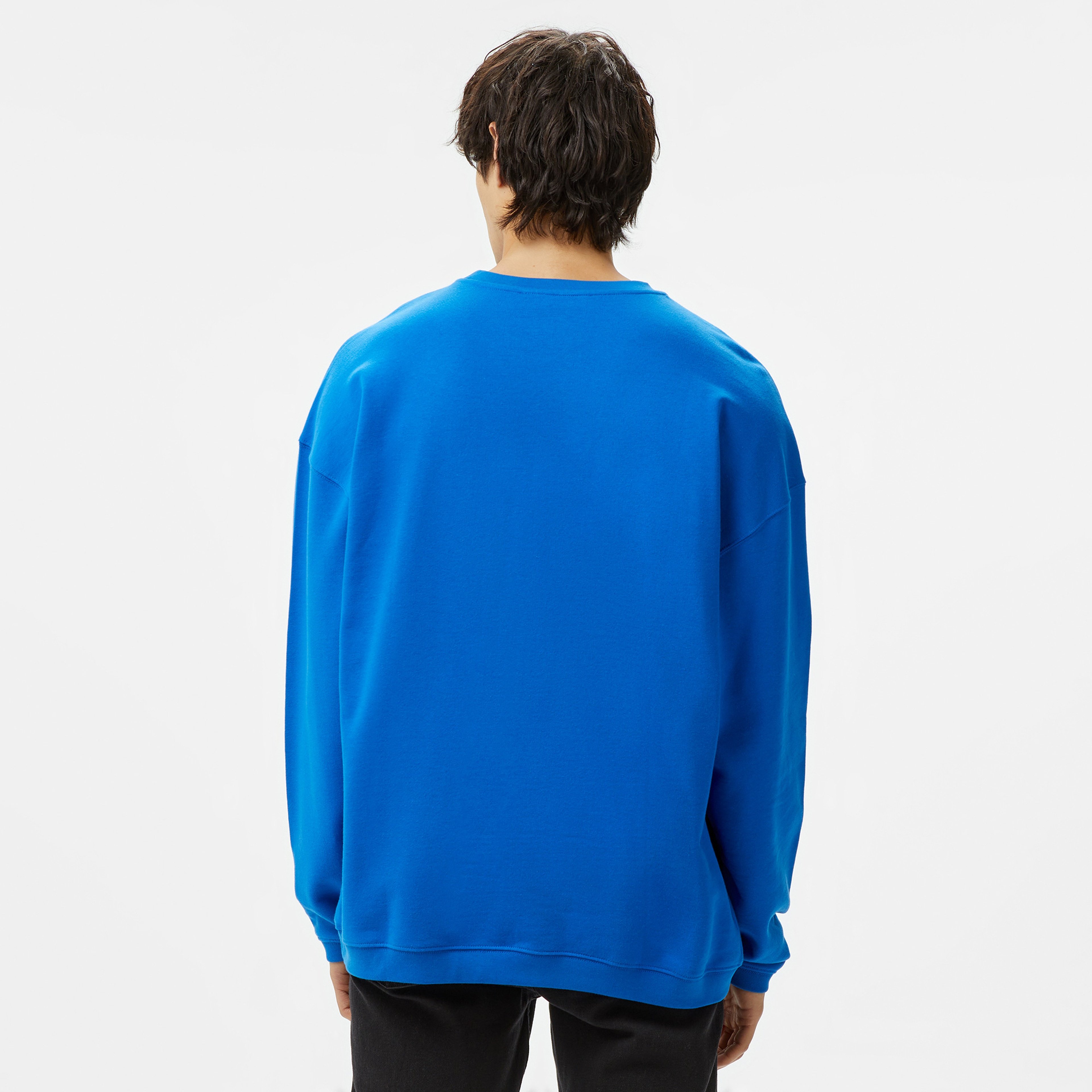 Les Benjamins Essential Erkek Mavi Sweatshirt