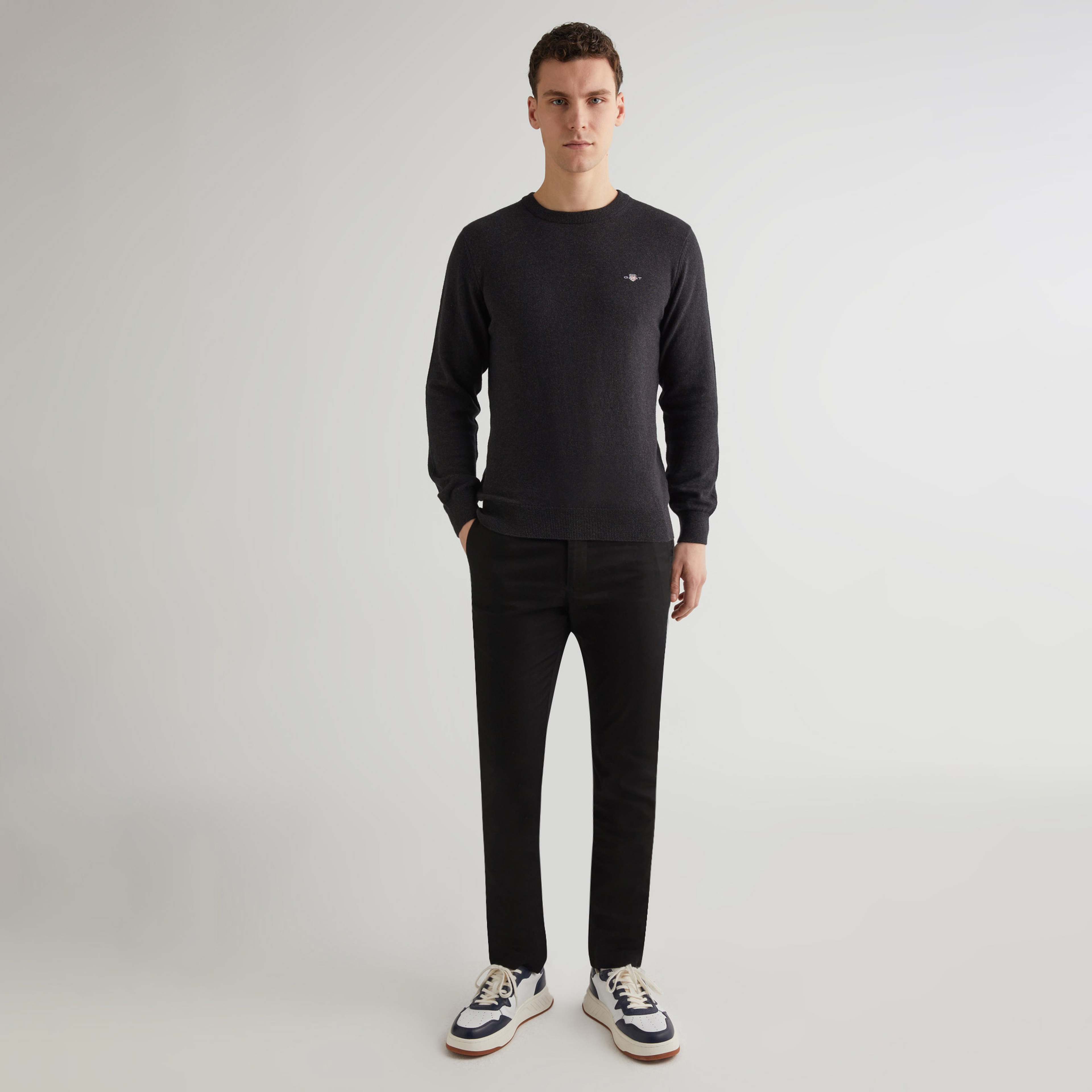 GANT Erkek Siyah Slim Fit Pantolon