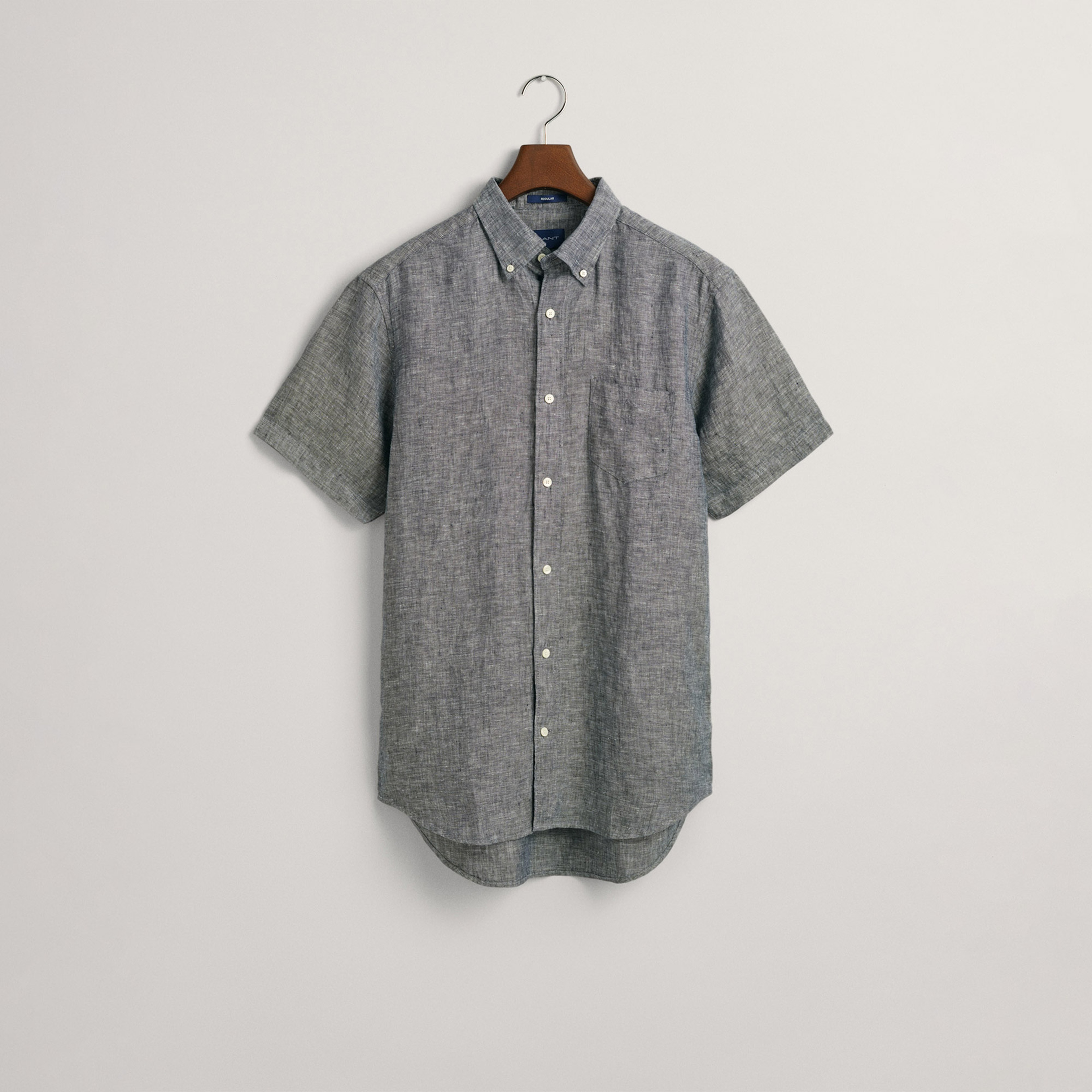 GANT Erkek Mavi Regular Fit Keten Gömlek