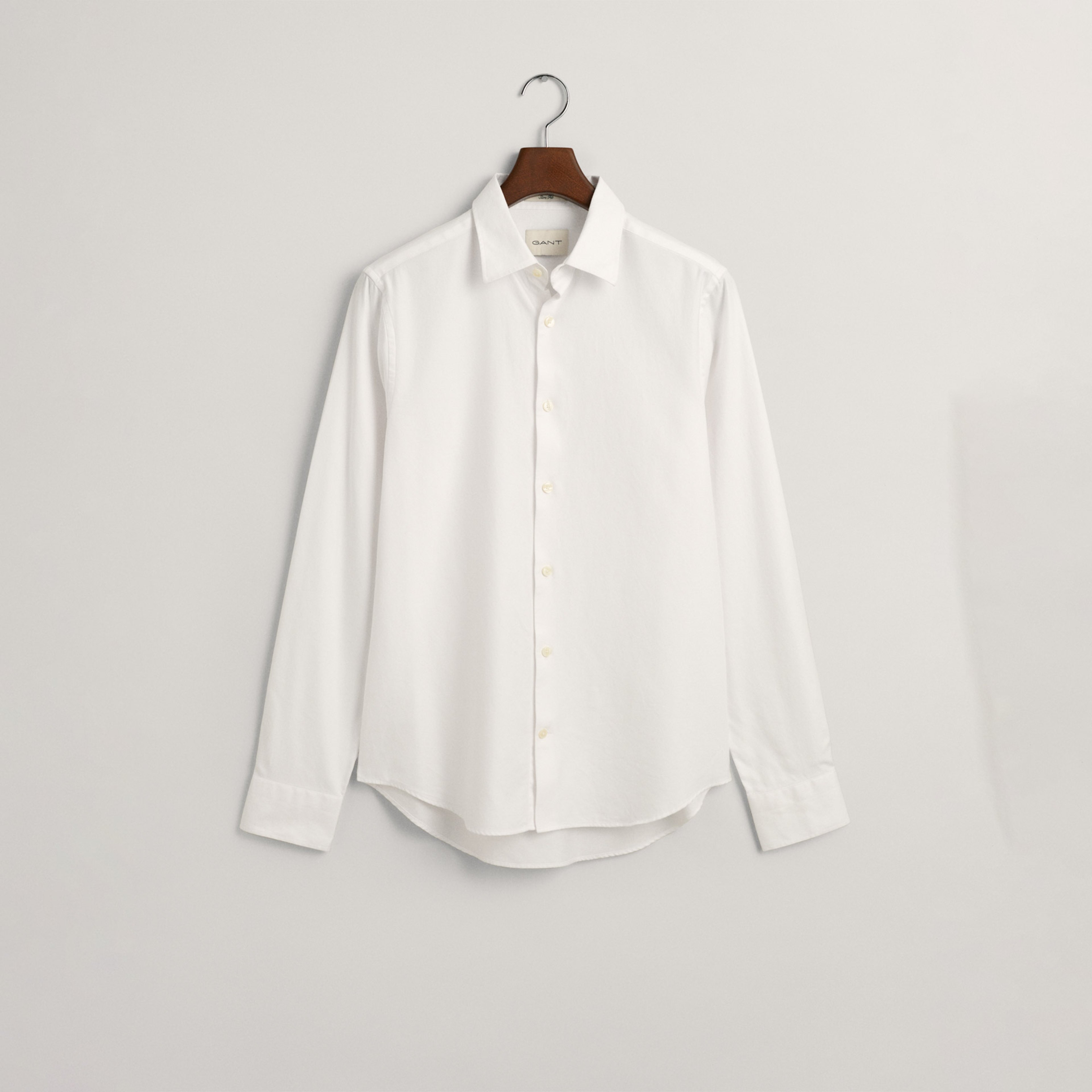 GANT Erkek Beyaz Slim Fit Klasik Yaka Gömlek