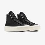 Converse Chuck Taylor All Star Lift Unisex Siyah Deri Platform Sneaker