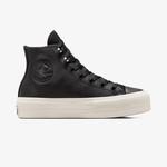 Converse Chuck Taylor All Star Lift Unisex Siyah Deri Platform Sneaker