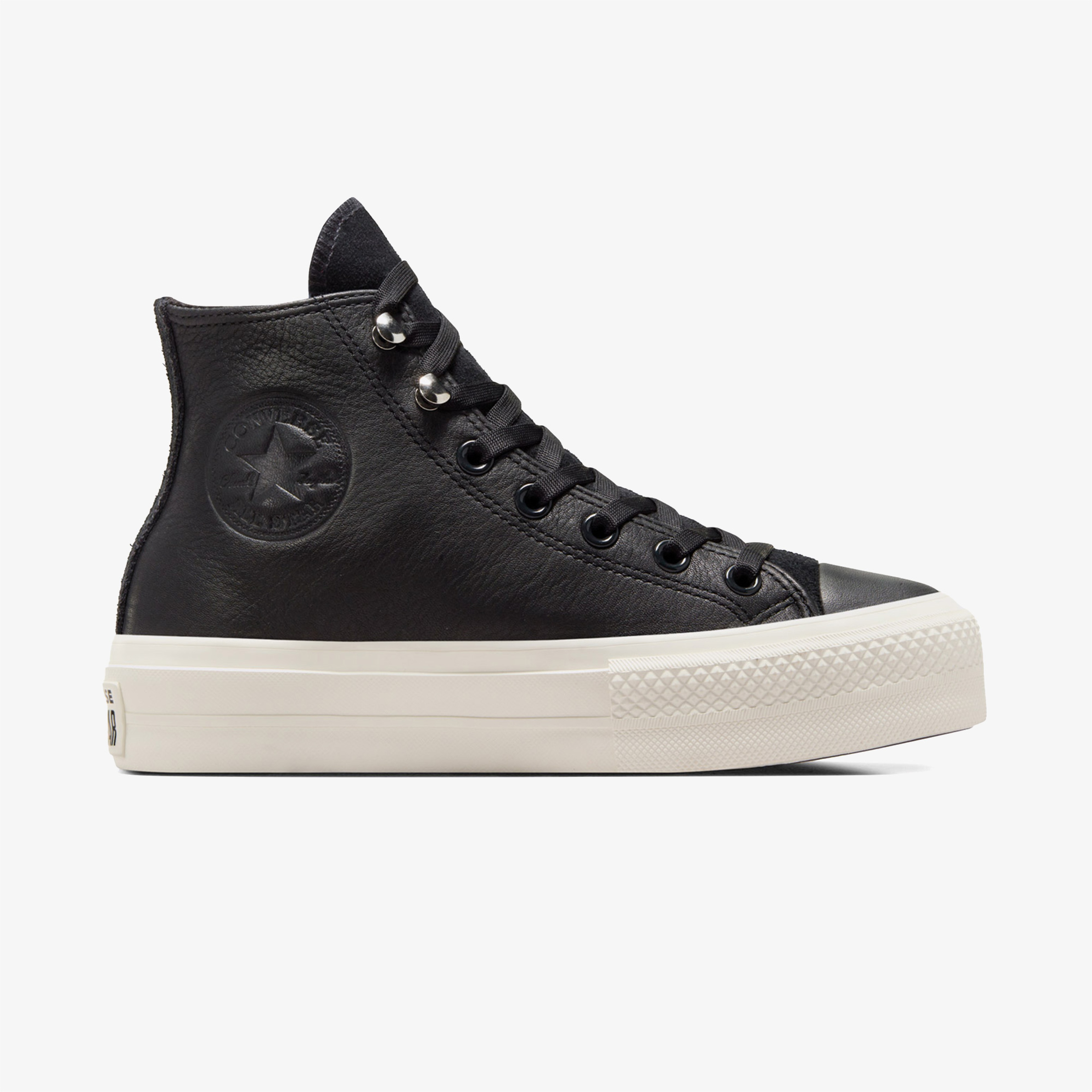 Converse Chuck Taylor All Star Lift Unisex Siyah Deri Platform Sneaker