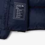 Erkek Relaxed Fit Kapüşonlu Lacivert Şişme Mont