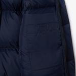 Erkek Relaxed Fit Kapüşonlu Lacivert Şişme Mont