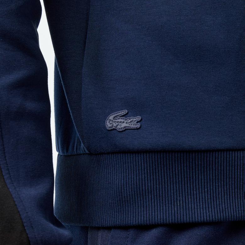 Erkek Relaxed Fit Kapüşonlu Lacivert Sweatshirt