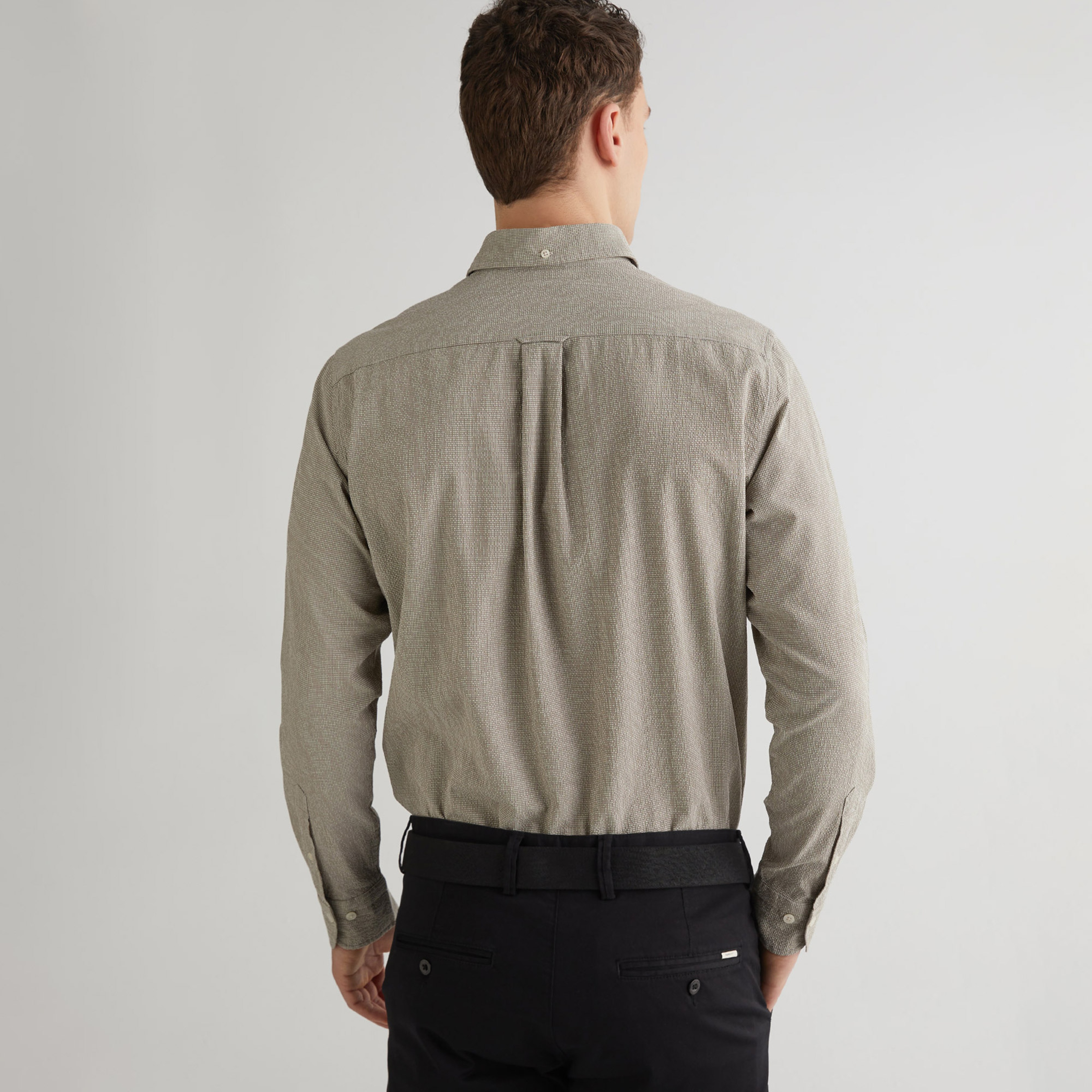 GANT Erkek Bej Regular Fit Klasik Yaka Gömlek