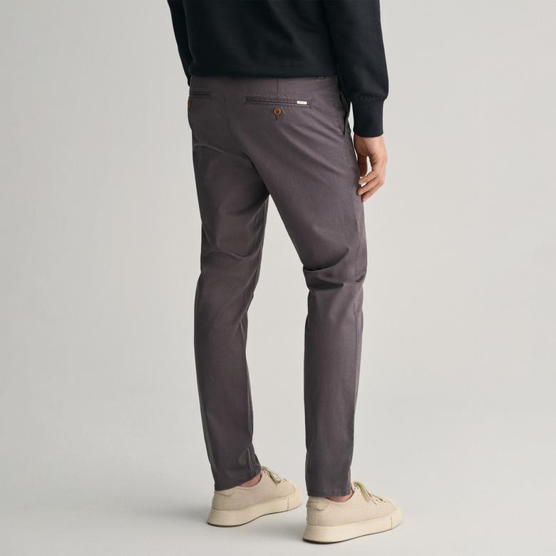 GANT Erkek Gri Slim Fit Chino Pantolon