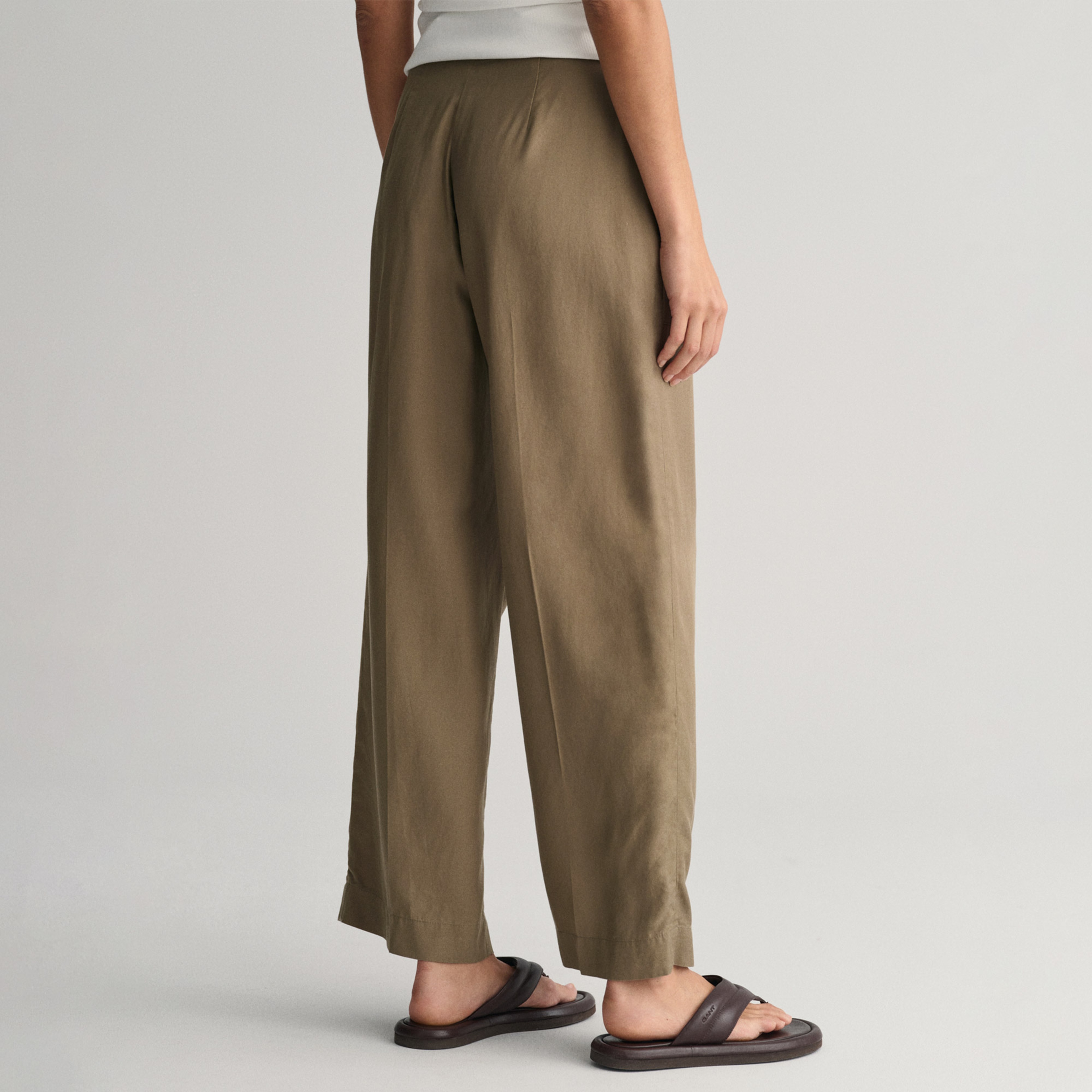 GANT Kadın Yeşil Regular Fit Pantolon