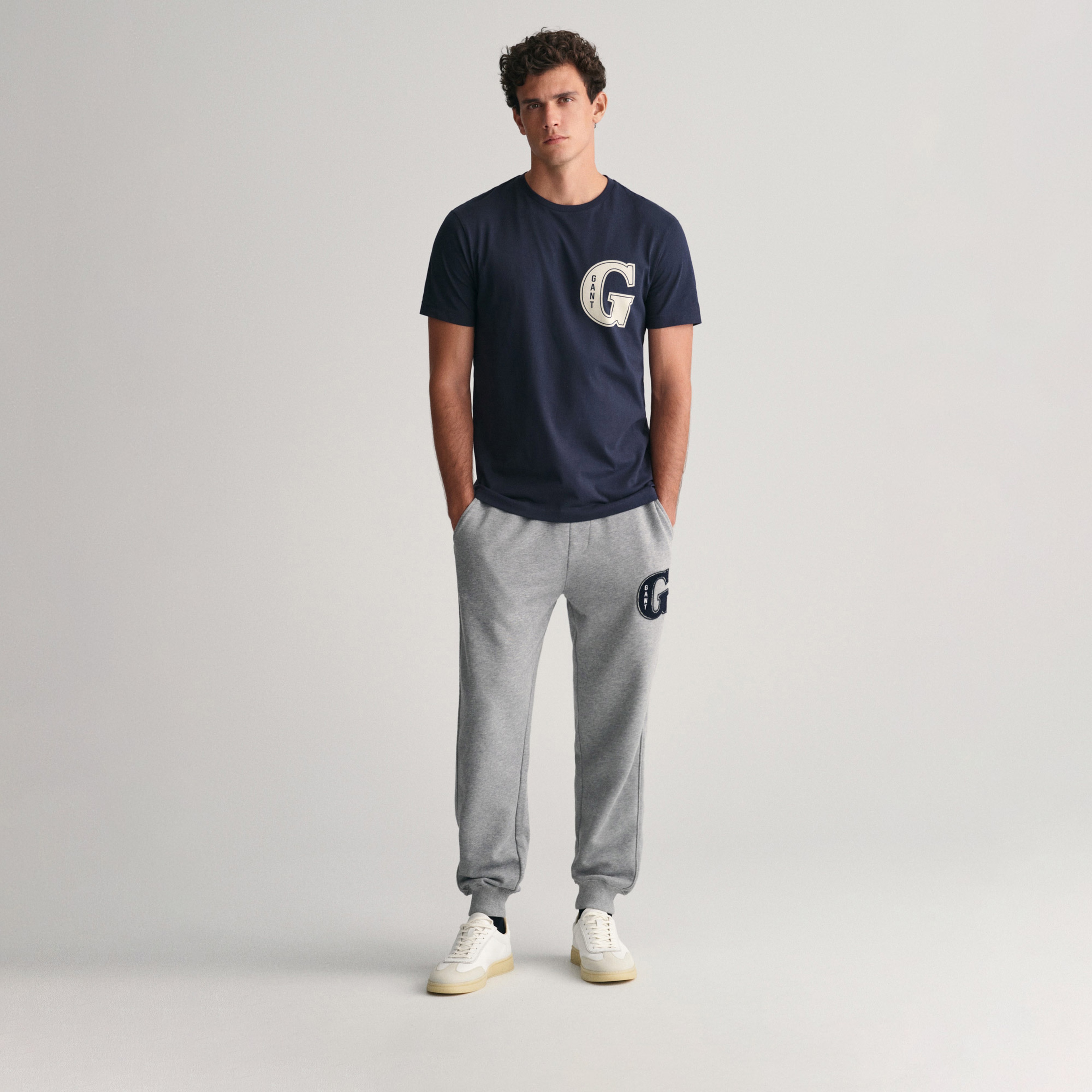 GANT Erkek Lacivert Regular Fit T-Shirt