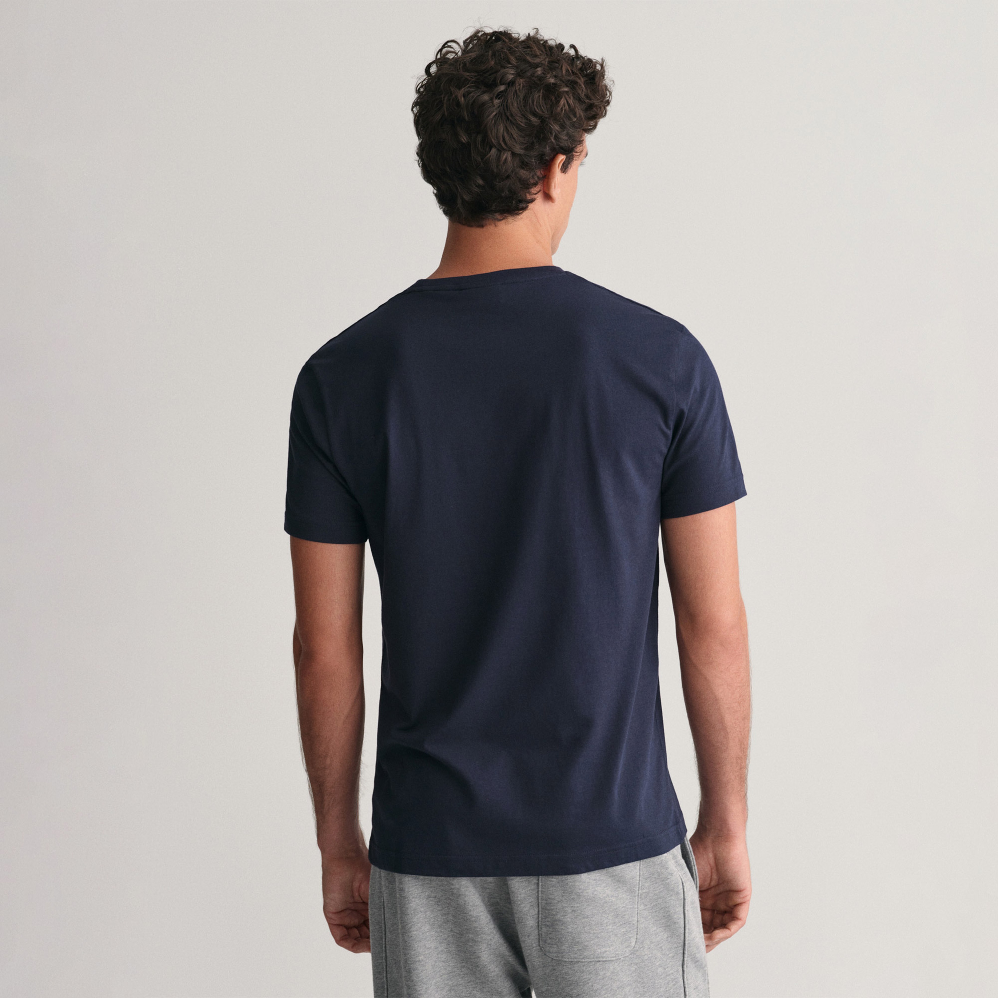 GANT Erkek Lacivert Regular Fit T-Shirt