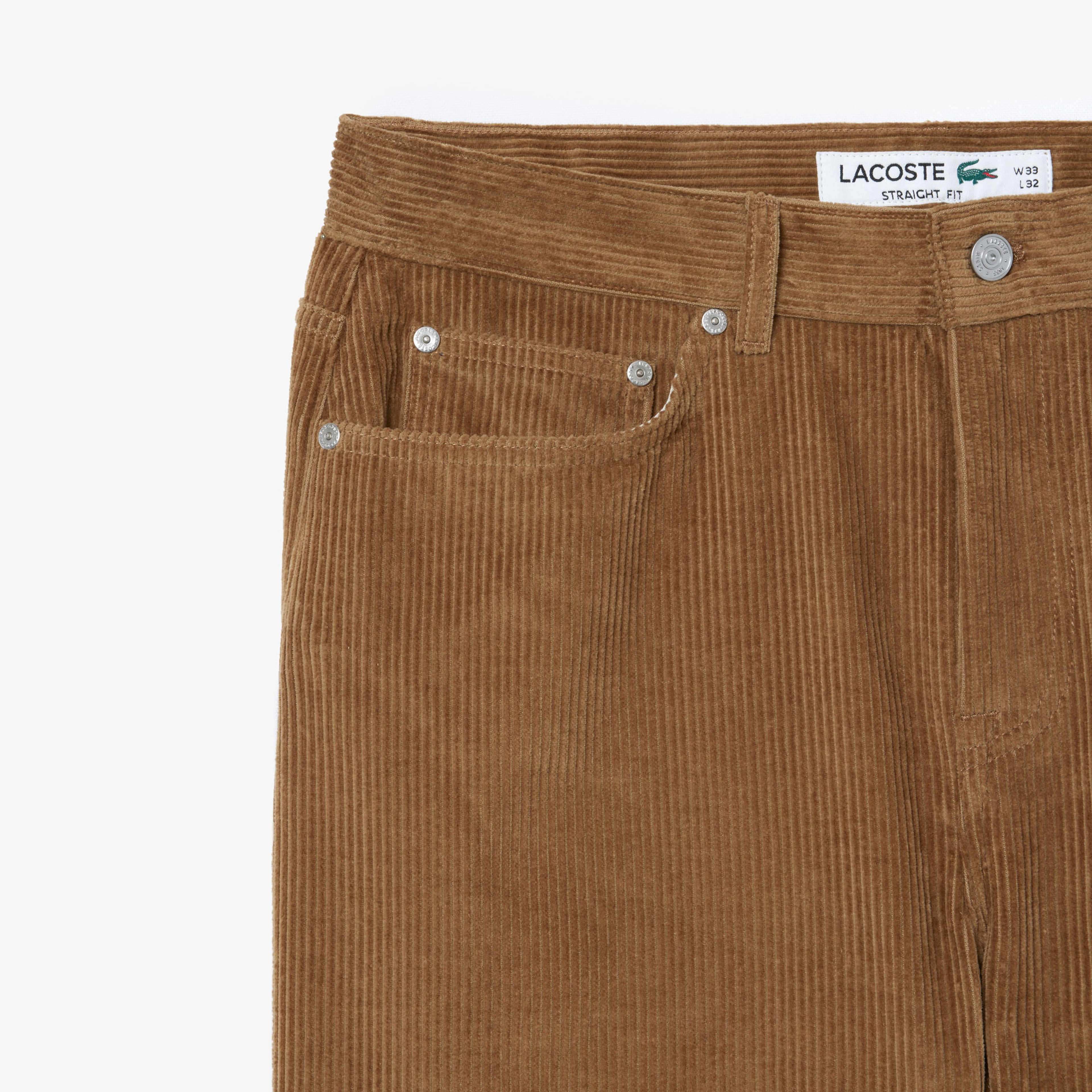 Erkek Straight Fit Casual Kahverengi Pantolon