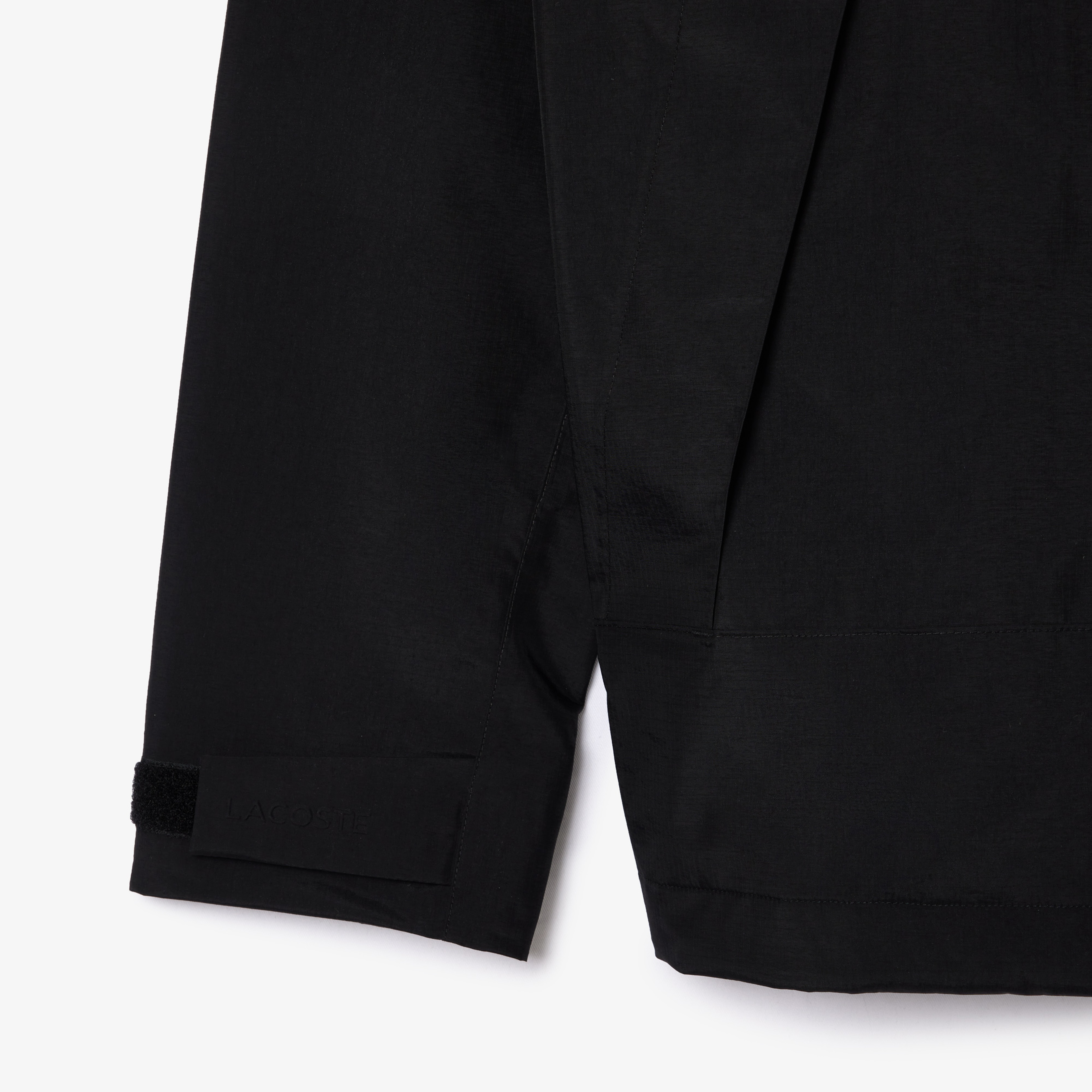 Erkek Regular Fit Kapüşonlu Siyah Yağmurluk