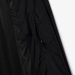 Erkek Regular Fit Kapüşonlu Siyah Yağmurluk