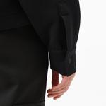 Kadın Relaxed Fit Kapüşonlu Siyah Ceket