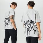 Leo Panda Unisex Gri T-Shirt